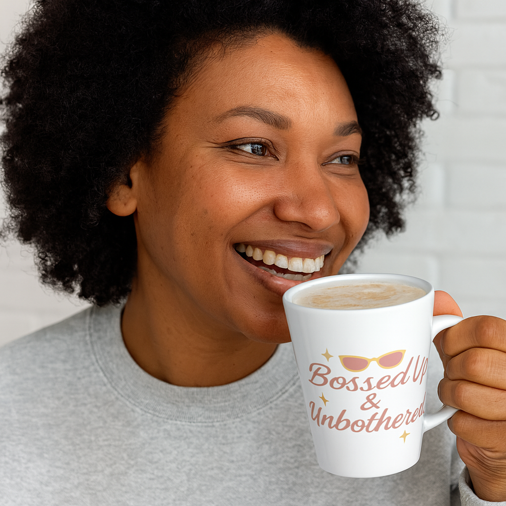 Bossed Up & Unbothered Latte mug
