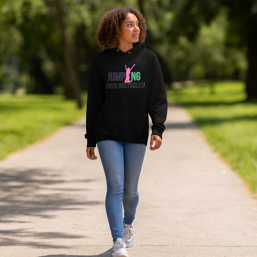 Jumping Over Obstacles Hoodie