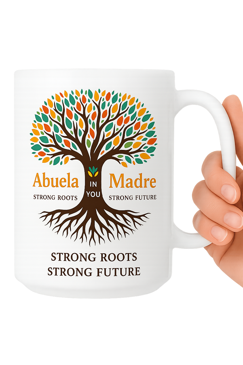White glossy mug