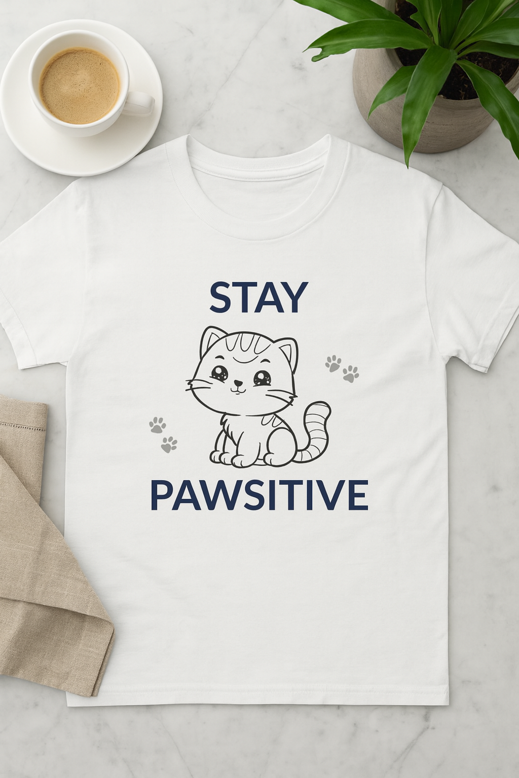 Stay Pawsitive Unisex classic tee