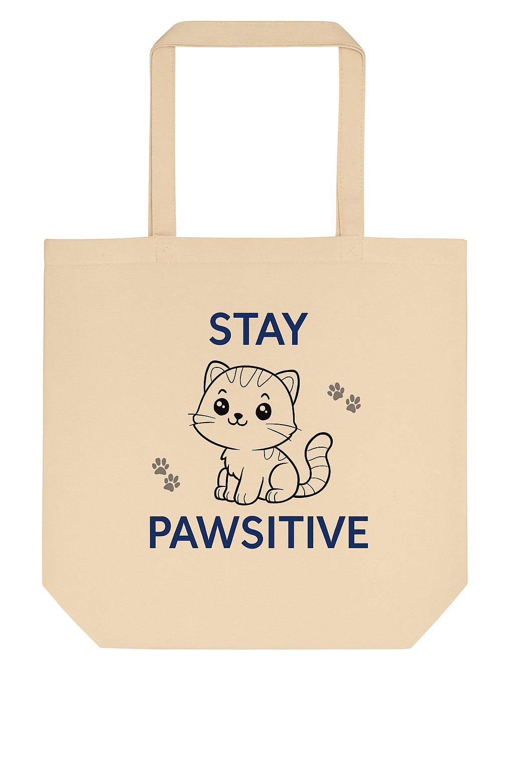 Stay Pawsitive Eco Tote Bag