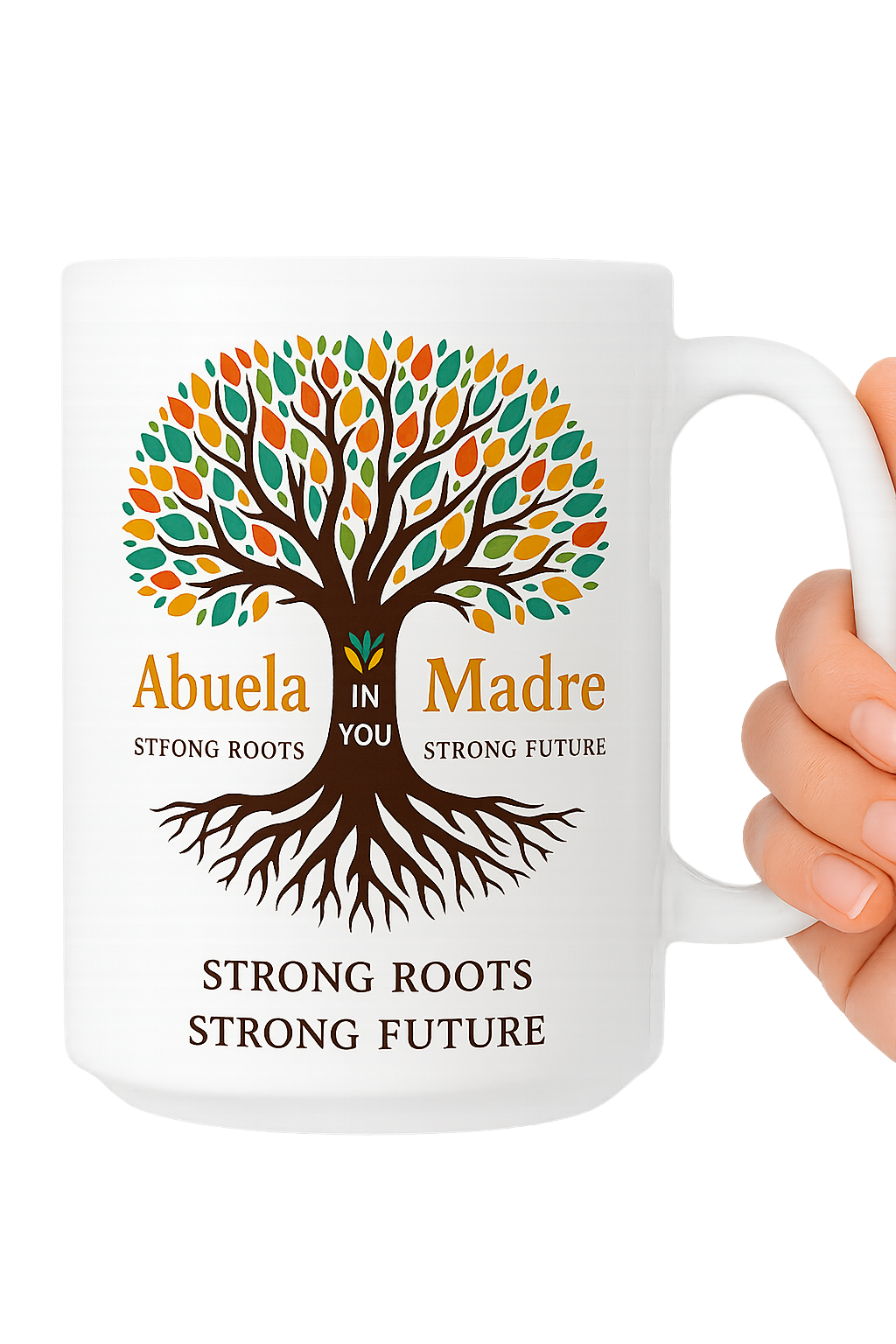 White glossy mug