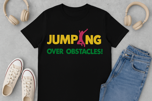 Jumping Over Obstacles T-Shirt