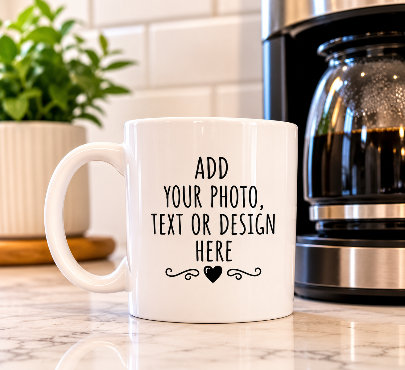 Personalized Photo Mug | Custom Picture Coffee Mug | Add Your Photo & Text | Personalized Gift | 11 oz & 15 oz Ceramic Mug