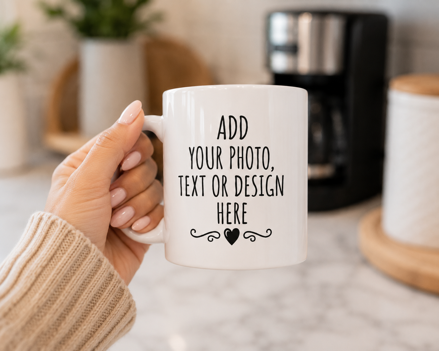 Personalized Photo Mug | Custom Picture Coffee Mug | Add Your Photo & Text | Personalized Gift | 11 oz & 15 oz Ceramic Mug