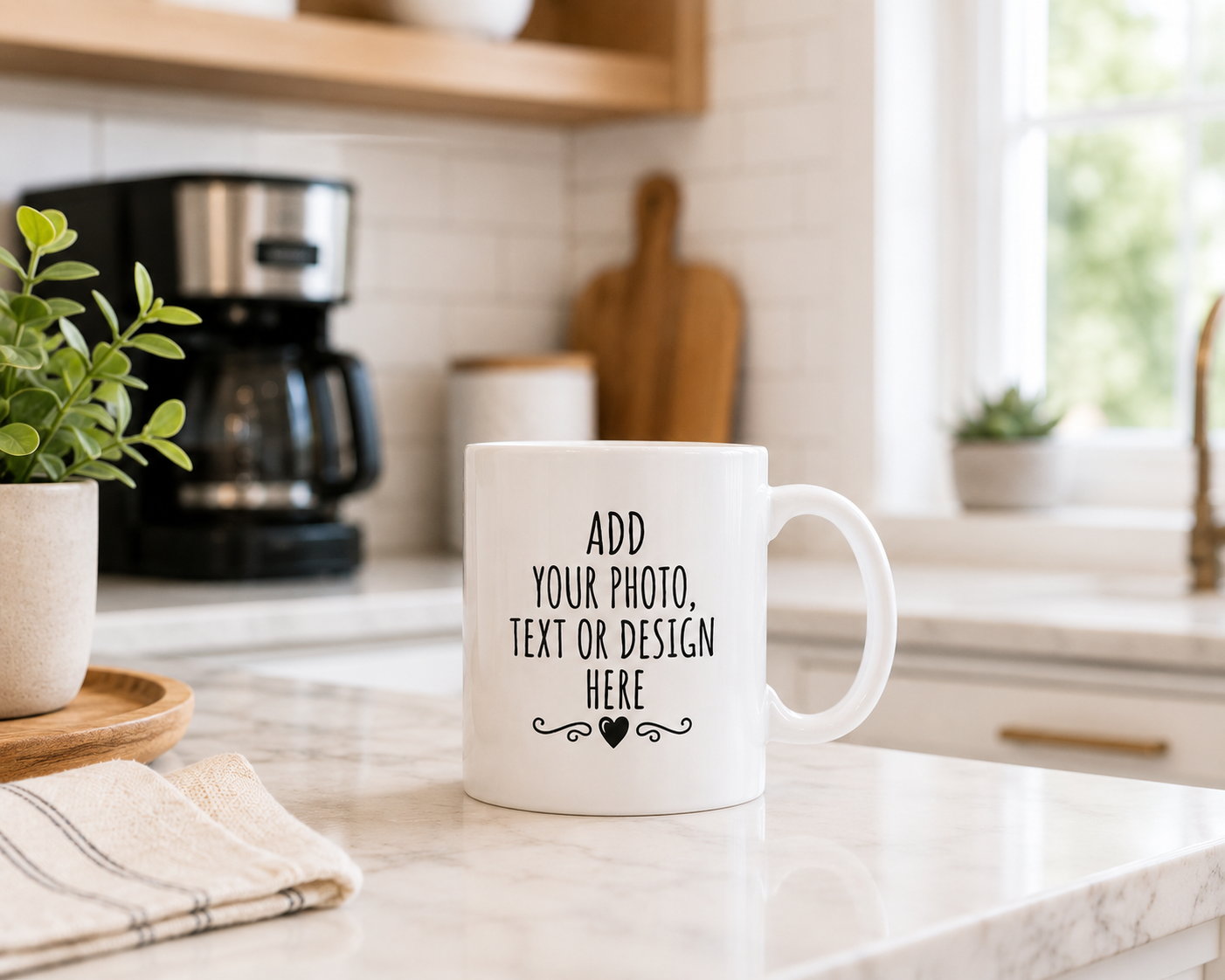 Personalized Photo Mug | Custom Picture Coffee Mug | Add Your Photo & Text | Personalized Gift | 11 oz & 15 oz Ceramic Mug