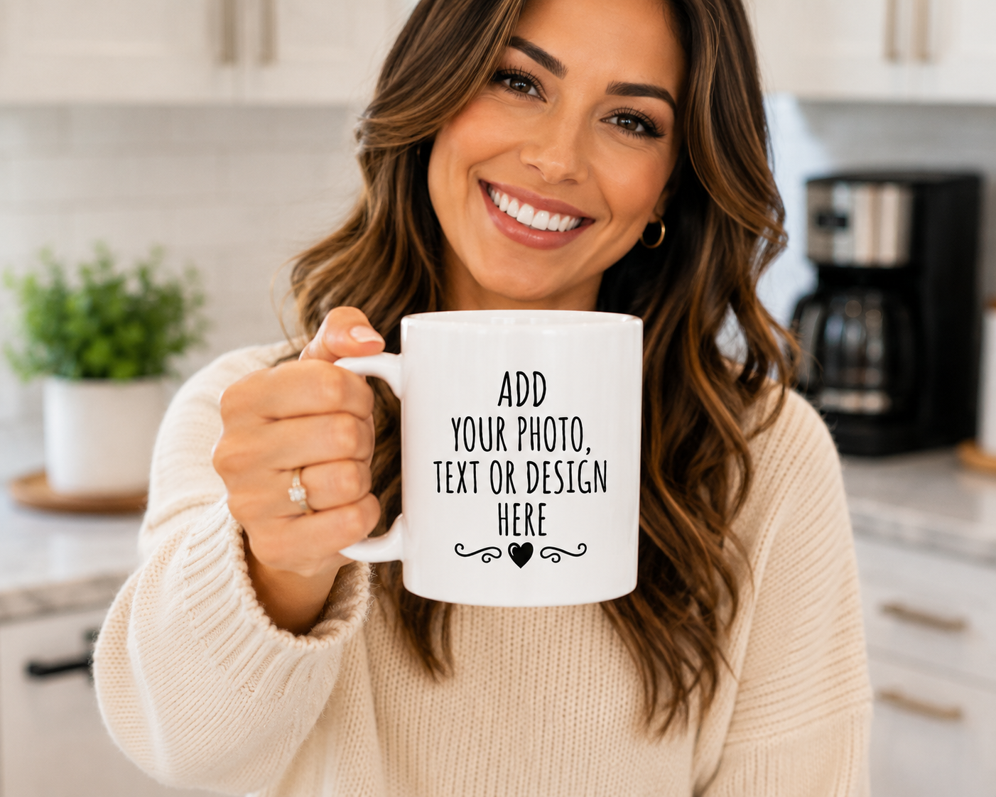 Personalized Photo Mug | Custom Picture Coffee Mug | Add Your Photo & Text | Personalized Gift | 11 oz & 15 oz Ceramic Mug