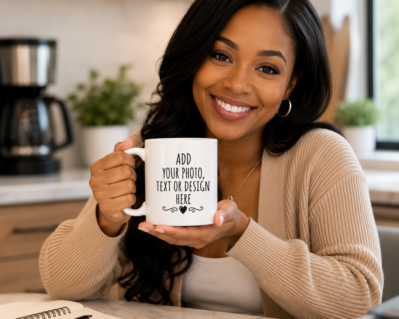 Personalized Photo Mug | Custom Picture Coffee Mug | Add Your Photo & Text | Personalized Gift | 11 oz & 15 oz Ceramic Mug