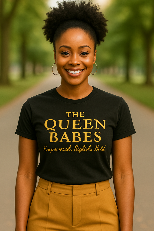 The Queen Babes® Empowered Stylish Bold Tee