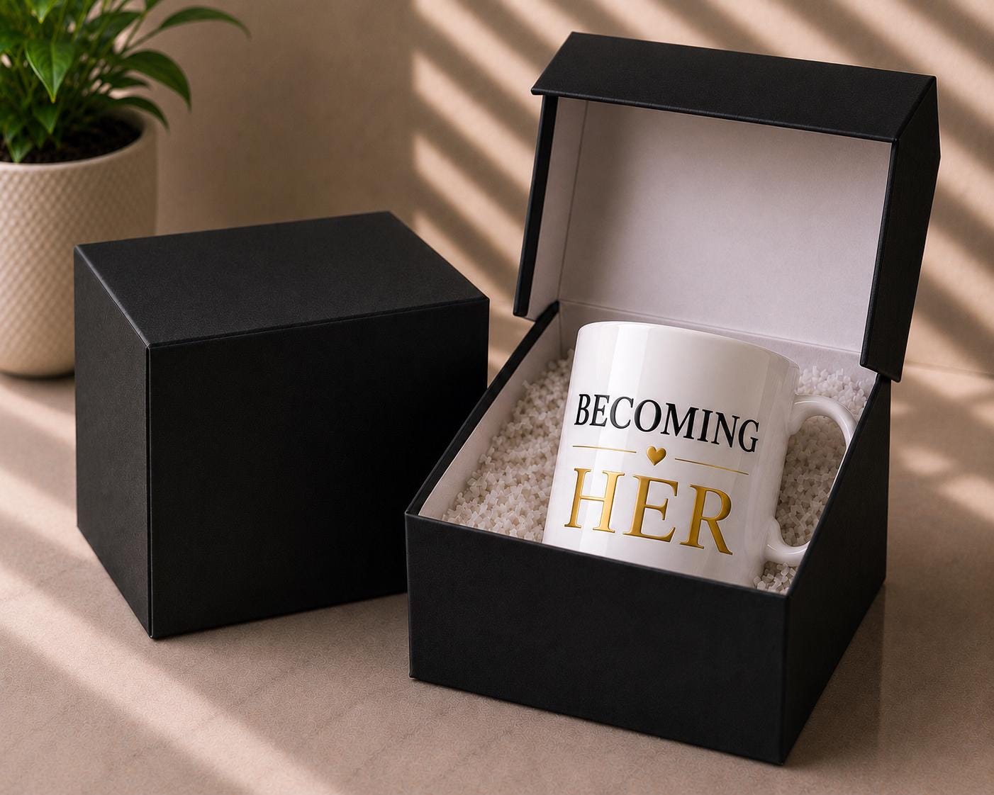 Becoming Her Mug – Inspirational Coffee Mug for Women – Self Growth Journey, Empowerment