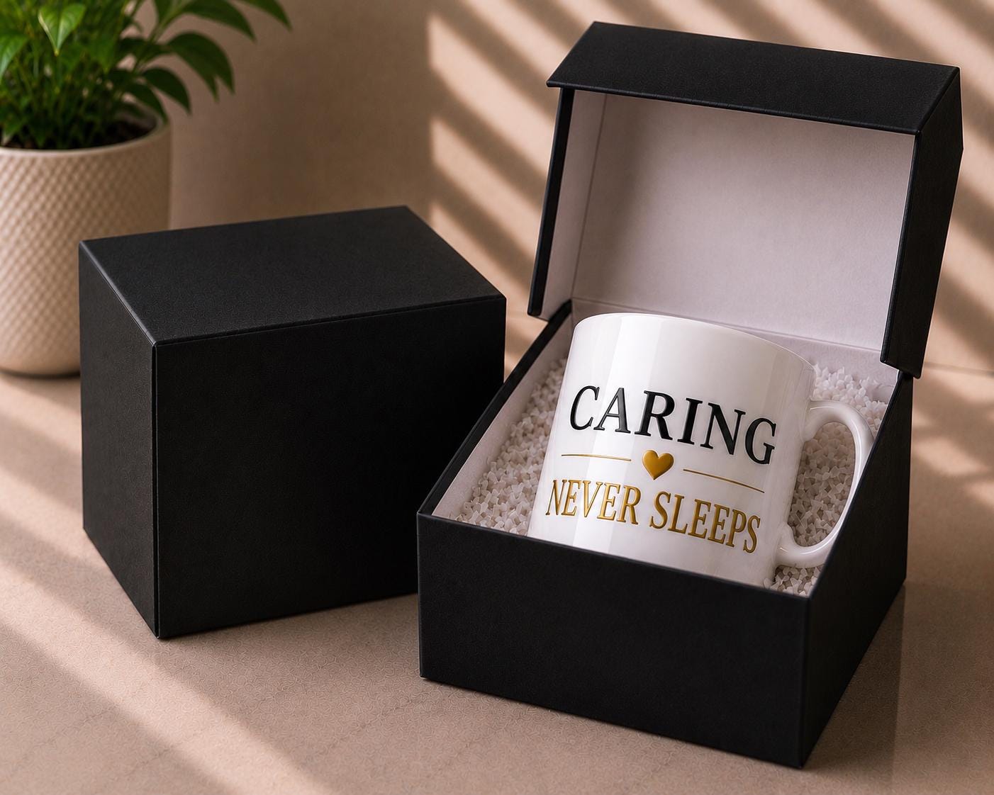 Caring Never Sleeps Mug – Nurse Healthcare Worker Coffee Cup