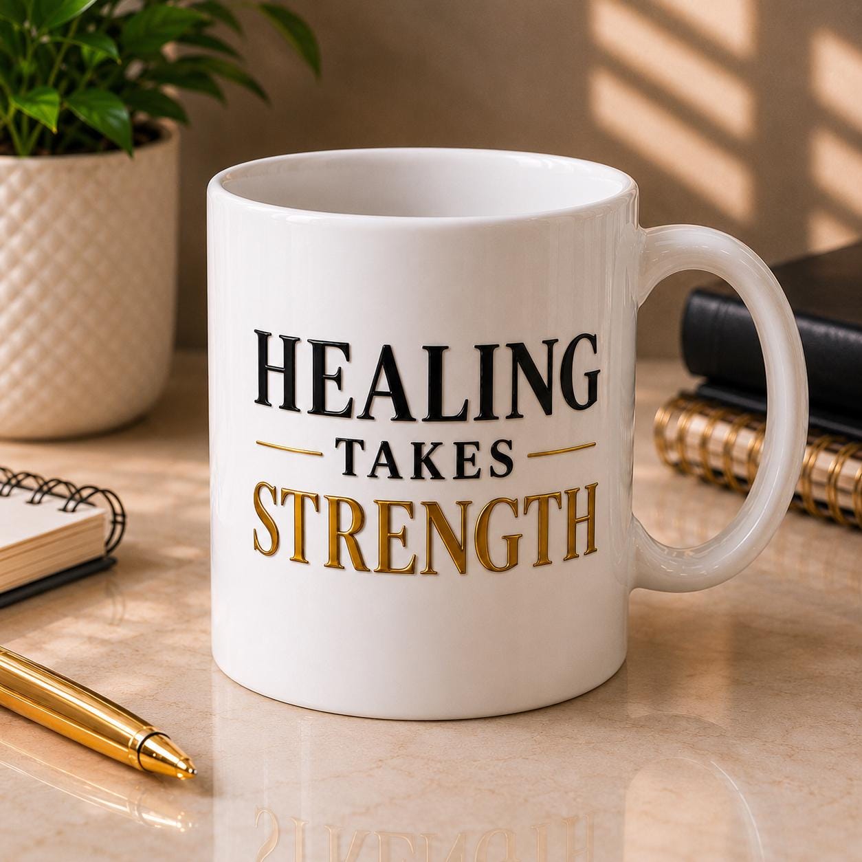 Healing Takes Strength Mug – Healthcare Worker Coffee Cup