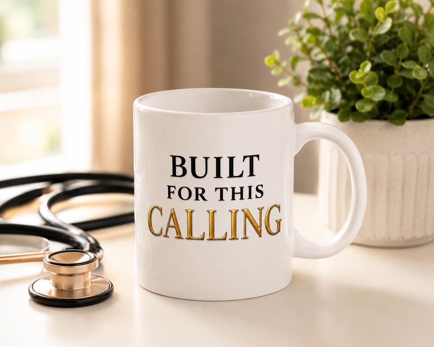 Built For This Calling Mug – Inspirational Nurse Healthcare Worker Coffee Cup