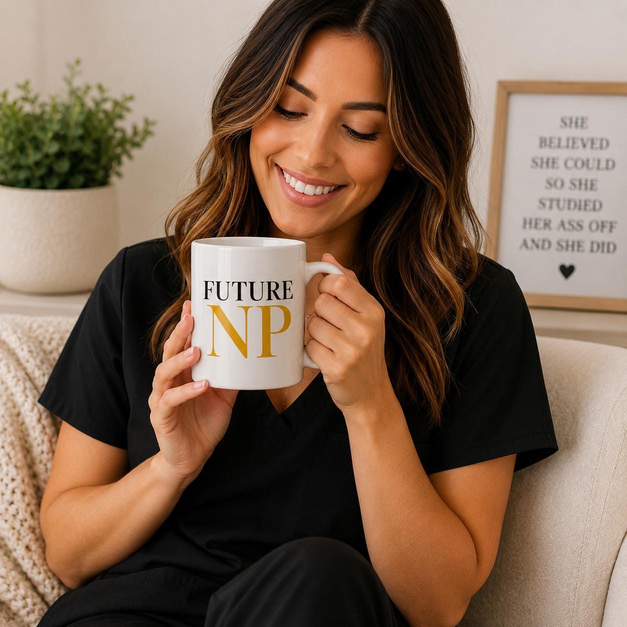 Future NP Mug – Nursing Student Gift – Future Nurse Coffee Mug – Nursing School Motivation – RN Graduation Gift – Nurse Student Cup