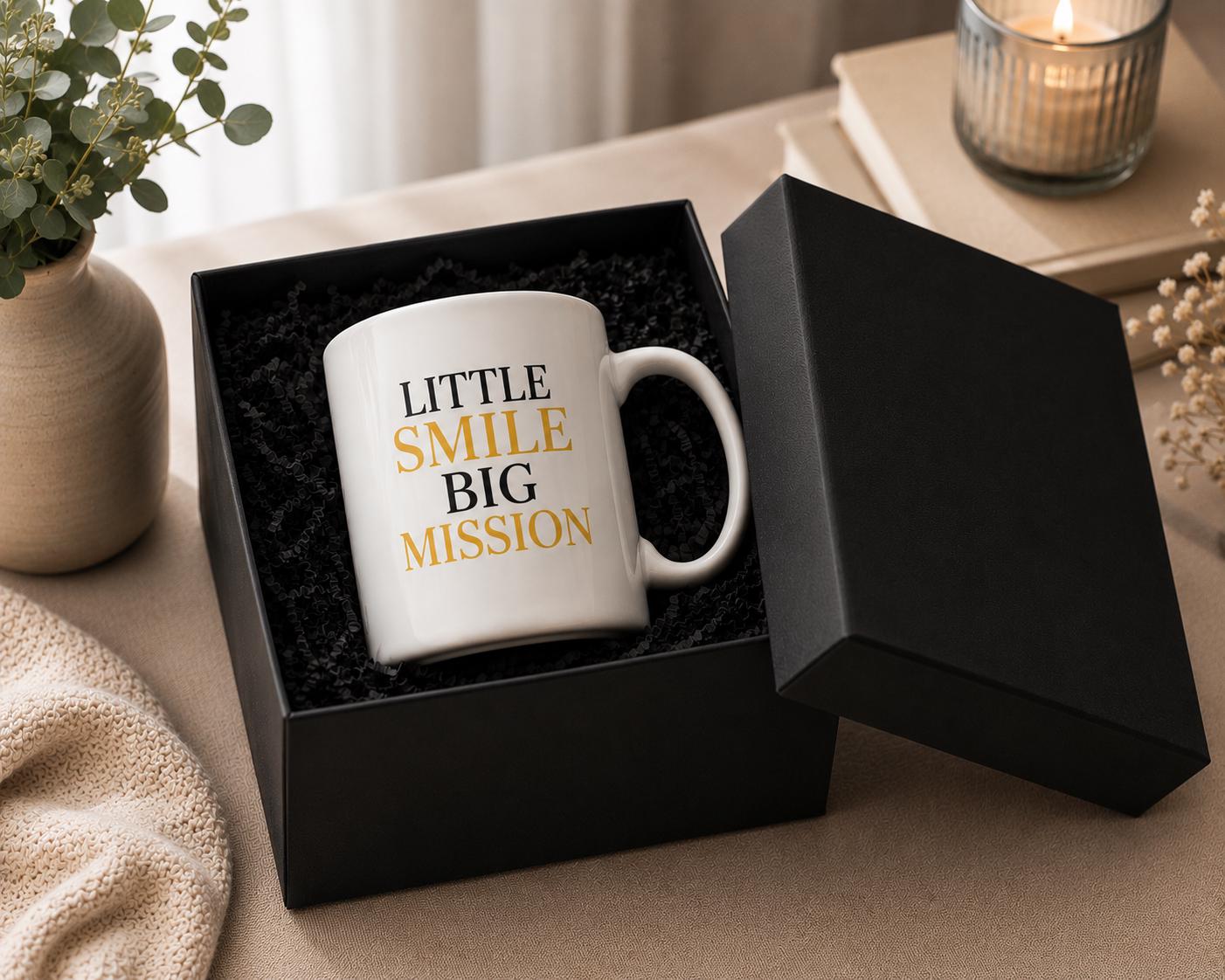 Little Smile Big Mission Mug – Pediatric Nurse Gift – Healthcare Worker Coffee Mug – Nurse Appreciation Gift – Children's Nurse Mug