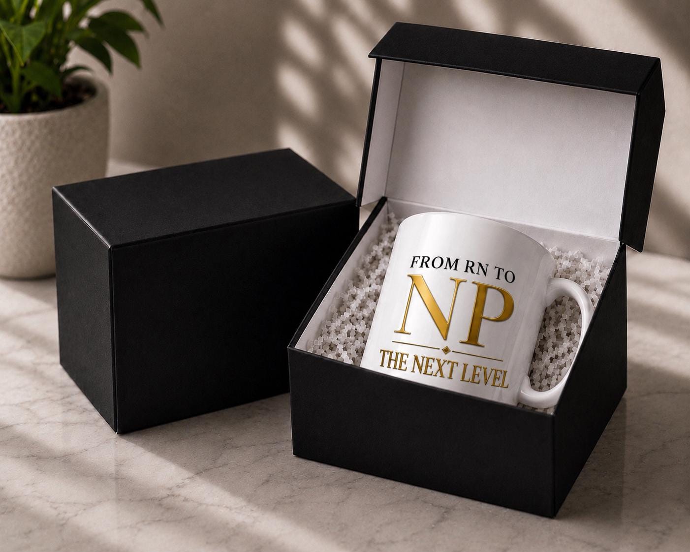 RN to NP Graduation Coffee Mug, Nurse Practitioner Gift, New NP Graduation Gift, Career Milestone Mug | Rn to Np The Next Level