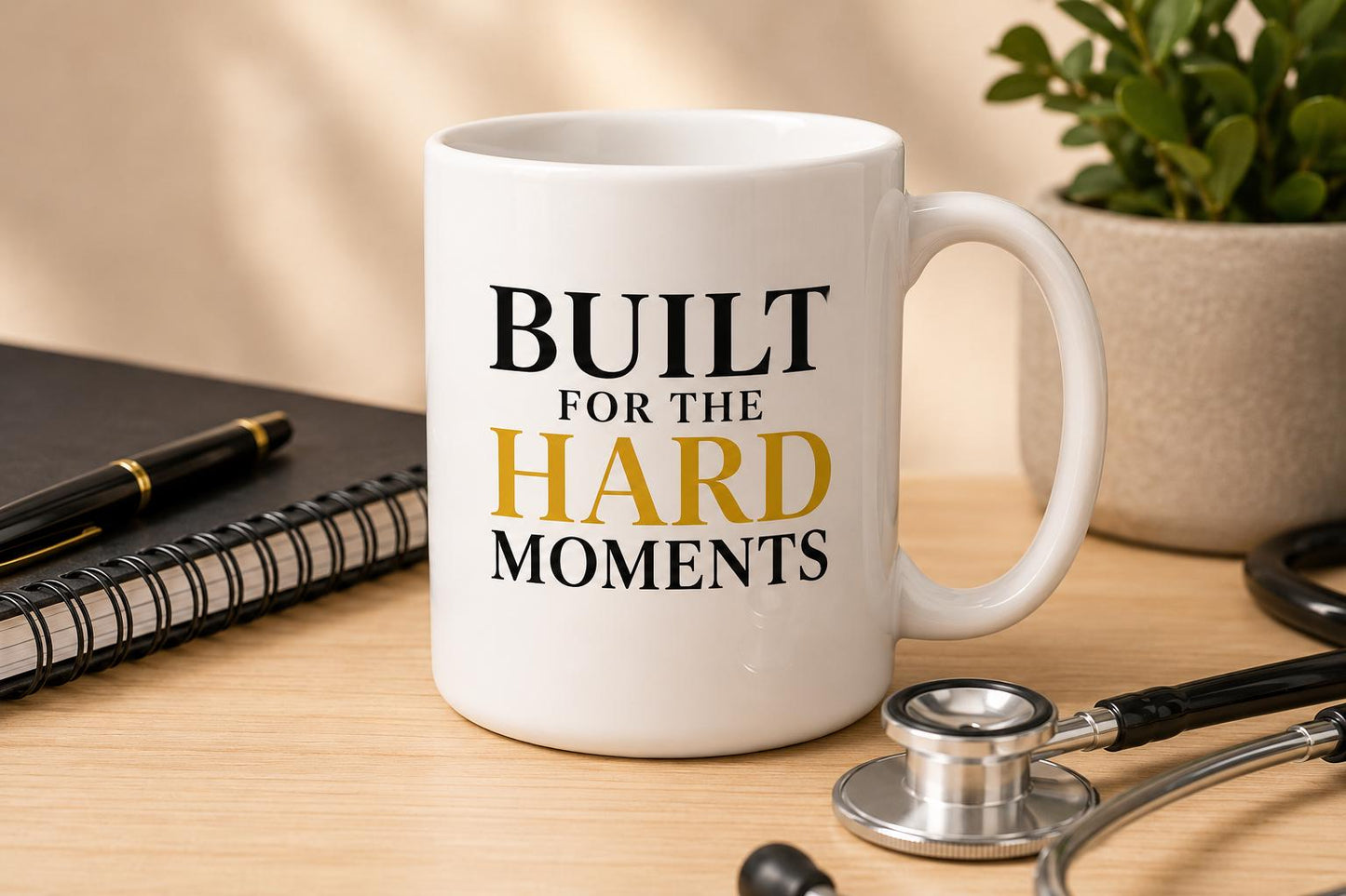 Built For The Hard Moments Mug – Nurse Gift – Healthcare Worker Coffee Mug – RN NP CNA Gift –  Nurse Mug – Medical Professional Cup