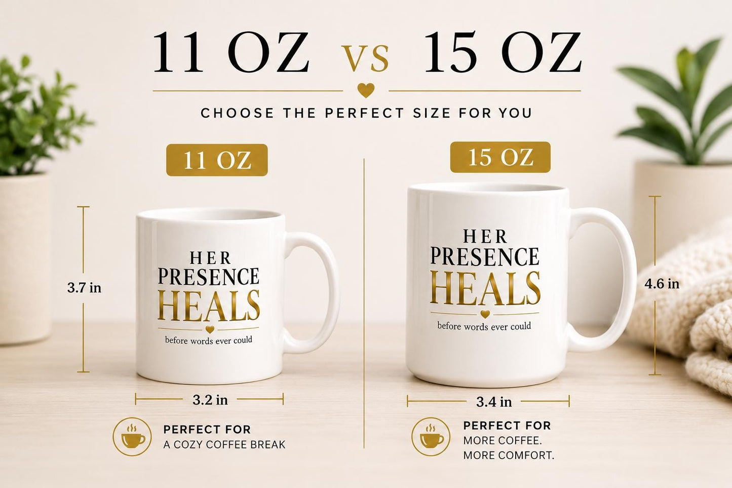 Her Presence Heals Before Words Ever Could Mug – Nurse Gift – Healthcare Worker Coffee Mug – Compassionate Care Gift – RN NP CNA Mug