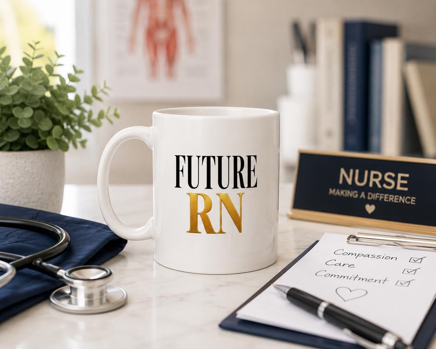 Future RN Mug – Nursing Student Gift – Future Nurse Coffee Mug – Nursing School Gift – RN Graduation Mug – Nurse Student Gift