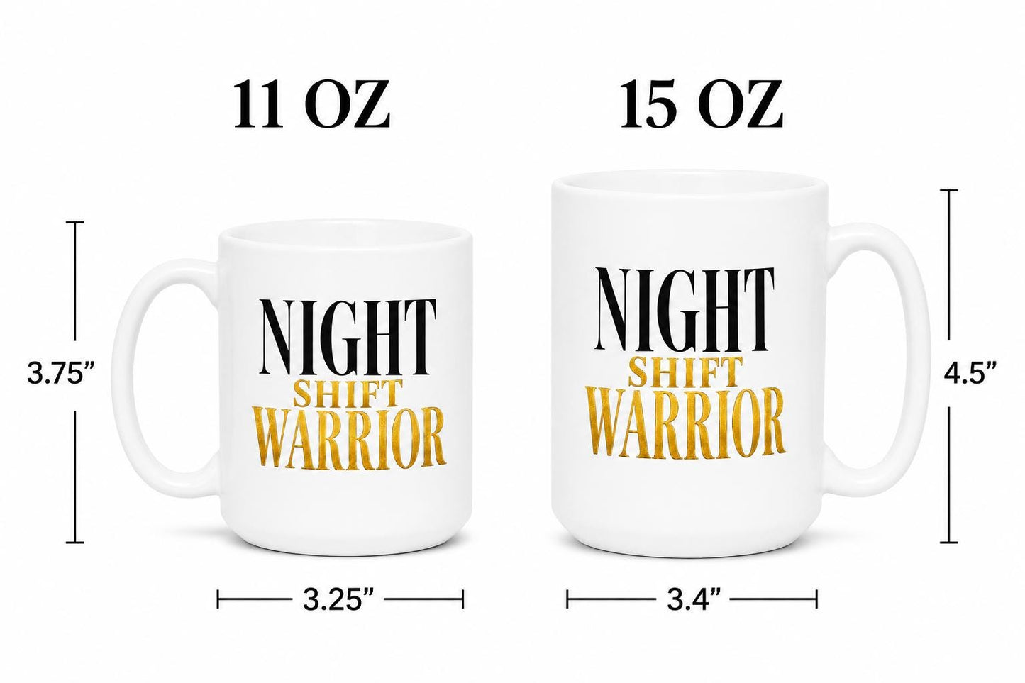 Night Shift Warrior Mug – Nurse Gift – Night Shift Nurse Coffee Mug – RN NP CNA Gift – Healthcare Worker Mug – Hospital Night Shift Cup