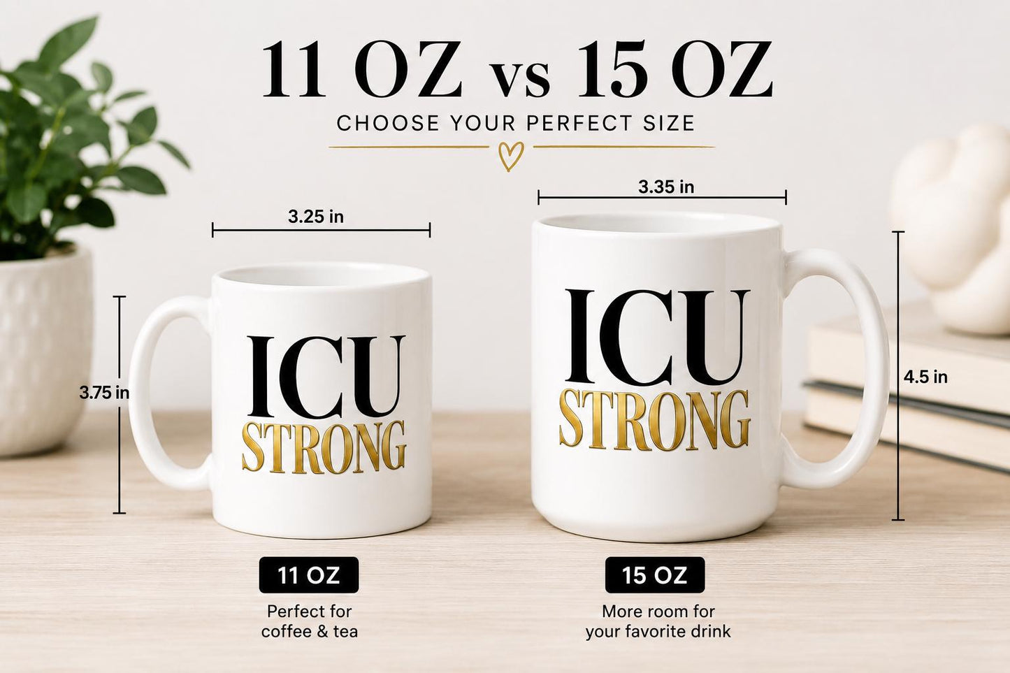 ICU Strong Mug – ICU Nurse Gift – Critical Care Nurse Coffee Mug – RN Gift – Healthcare Worker Mug – Intensive Care Nurse Cup
