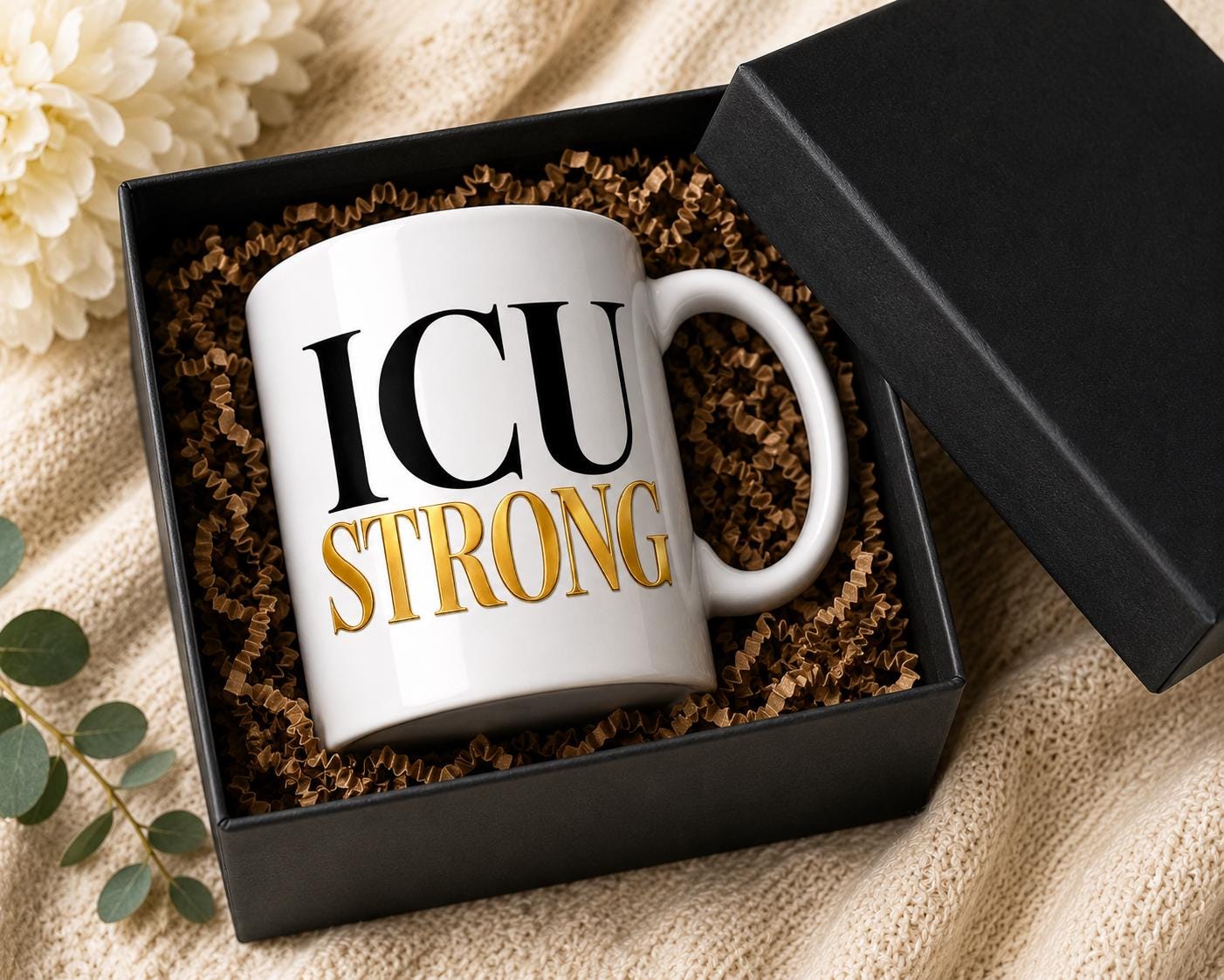 ICU Strong Mug – ICU Nurse Gift – Critical Care Nurse Coffee Mug – RN Gift – Healthcare Worker Mug – Intensive Care Nurse Cup