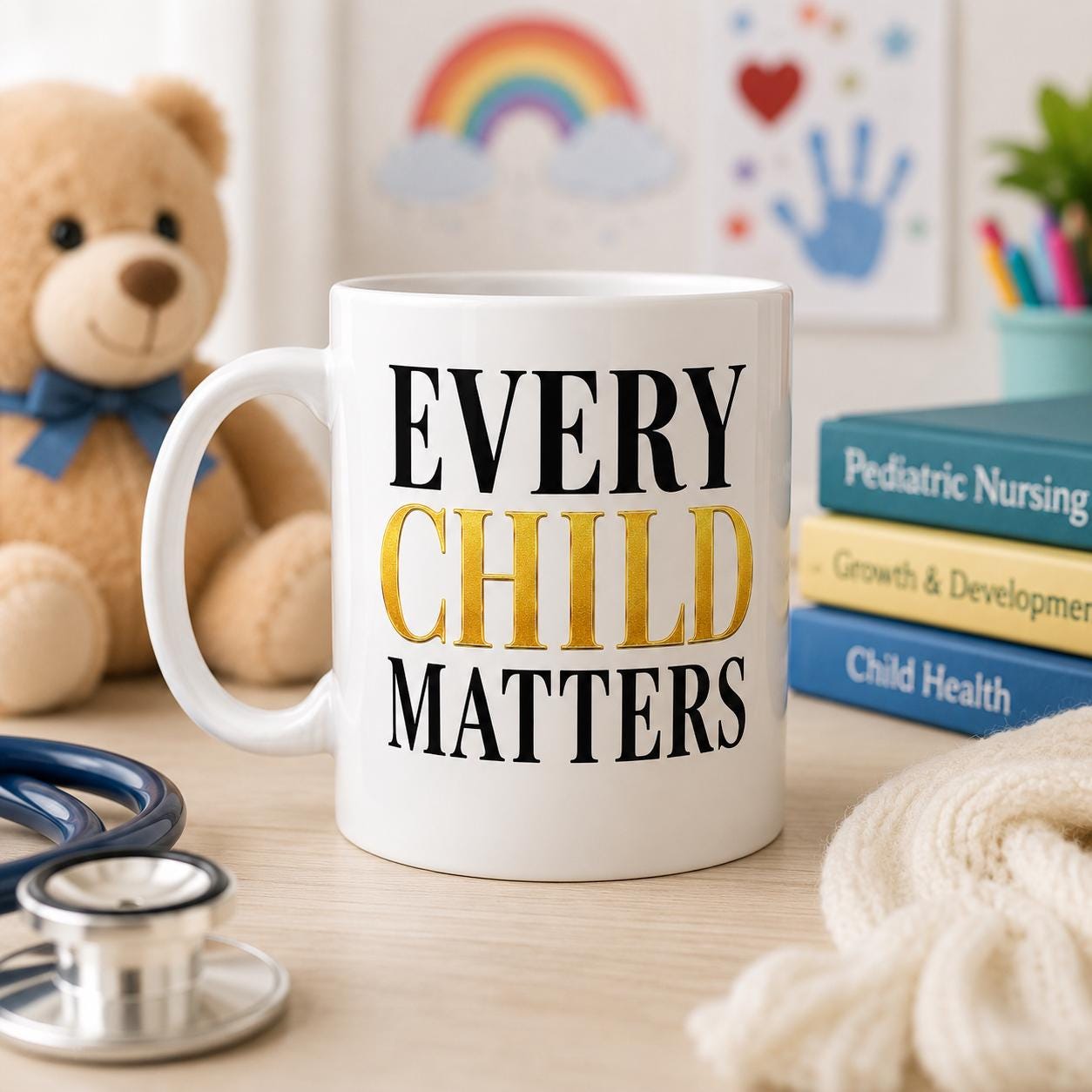 Every Child Matters Mug – Pediatric Nurse Gift – Children's Hospital Nurse Mug – Pediatric Healthcare Worker Coffee Mug – School Nurse Gift
