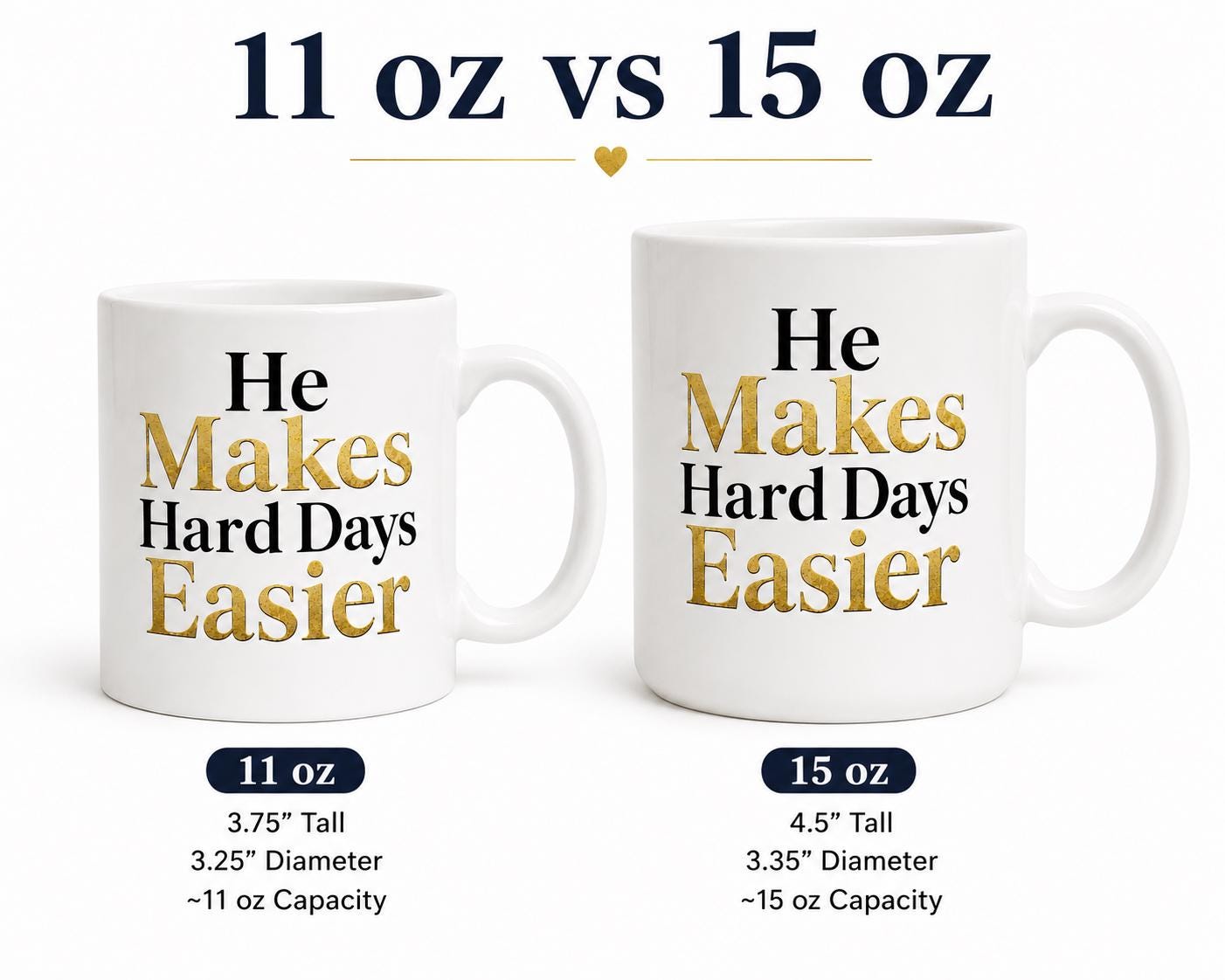 Nurse Gift | Coworker Gift | Appreciation Gift | He Makes Hard Days Easier Mug