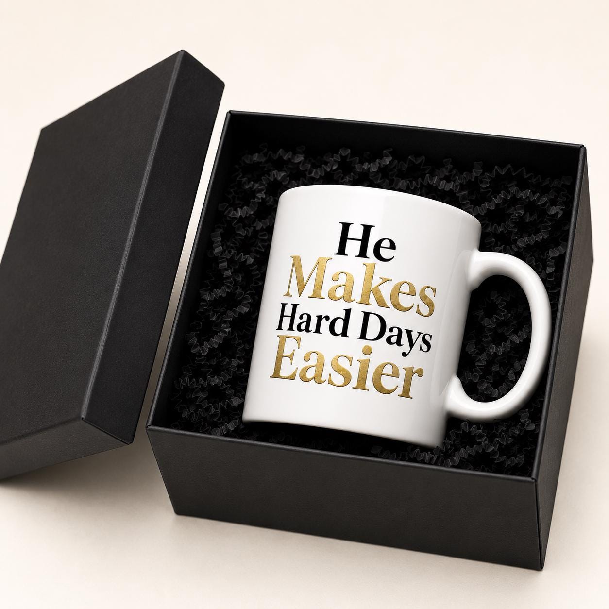 Nurse Gift | Coworker Gift | Appreciation Gift | He Makes Hard Days Easier Mug