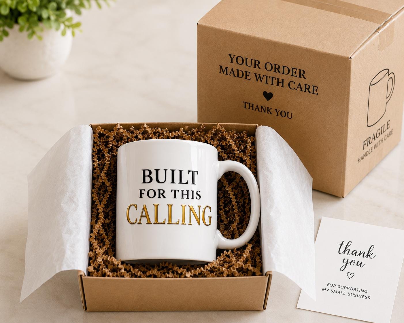 Built For This Calling Mug – Inspirational Nurse Healthcare Worker Coffee Cup
