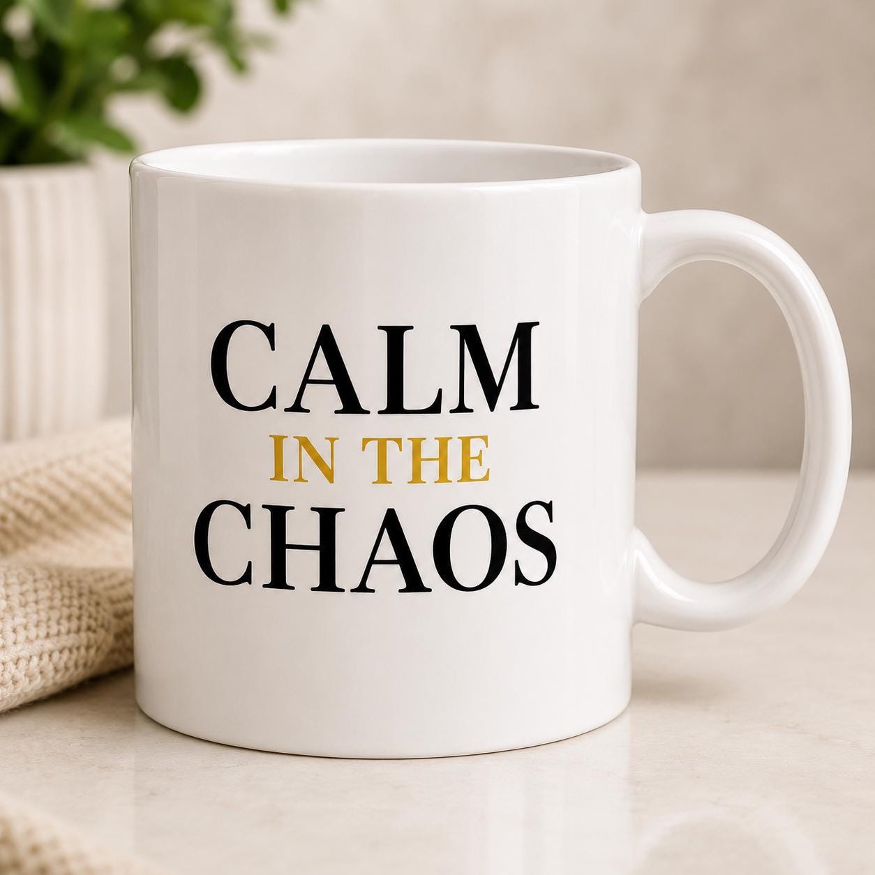 Calm In The Chaos Mug – Nurse Gift – Healthcare Worker Coffee Mug – RN NP CNA Gift – Inspirational Nurse Mug – Medical Professional Cup