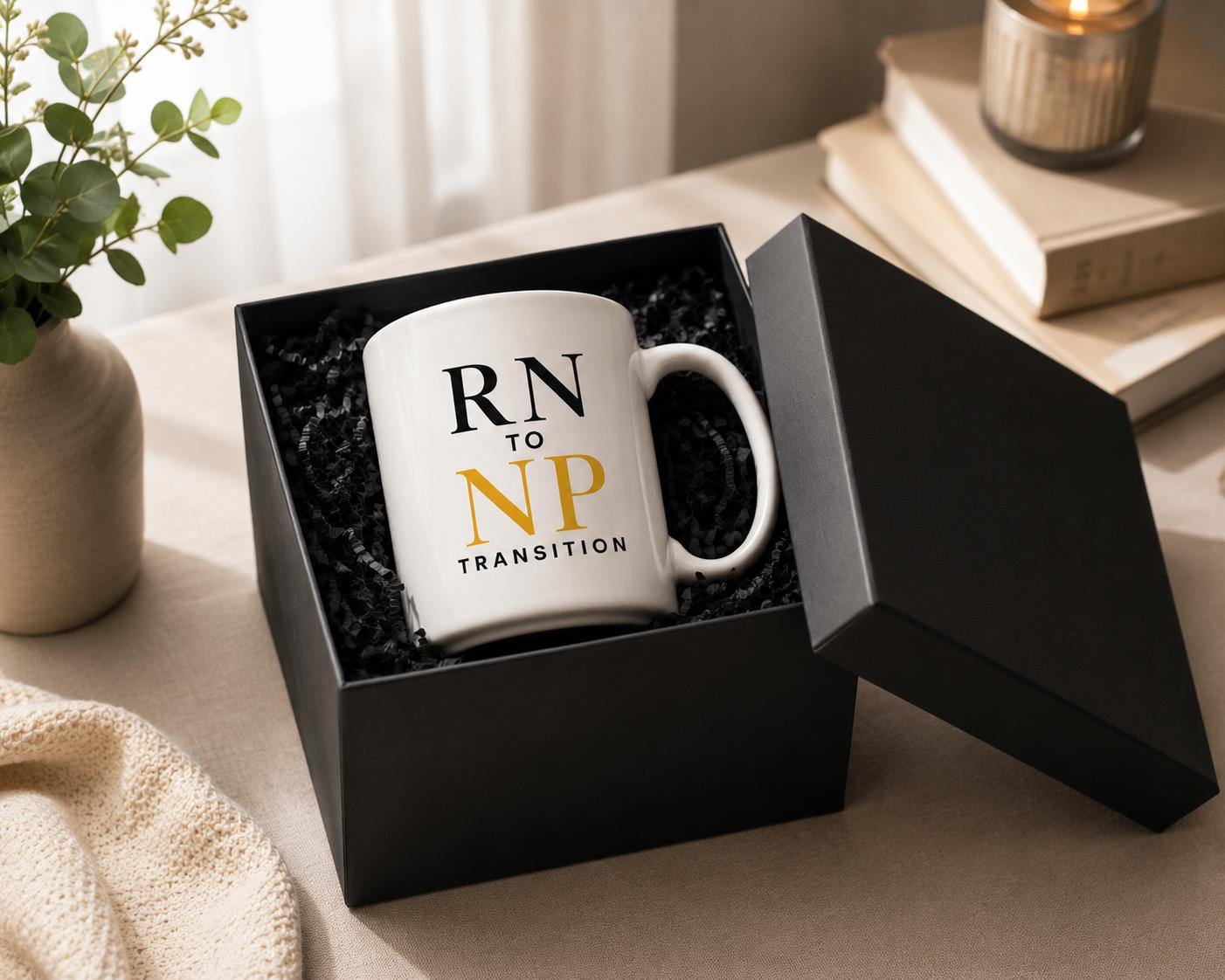 RN to NP Transition Mug, Nurse Practitioner Student Gift, Graduation Coffee Mug