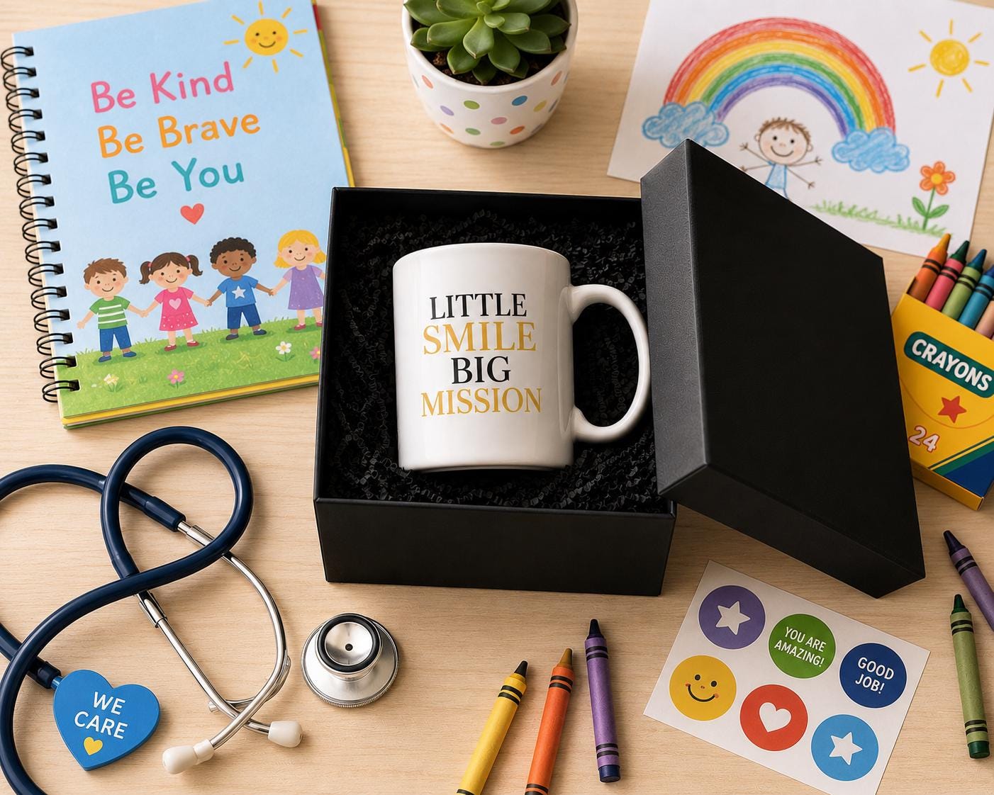 Little Smile Big Mission Mug – Pediatric Nurse Gift – Healthcare Worker Coffee Mug – Nurse Appreciation Gift – Children's Nurse Mug
