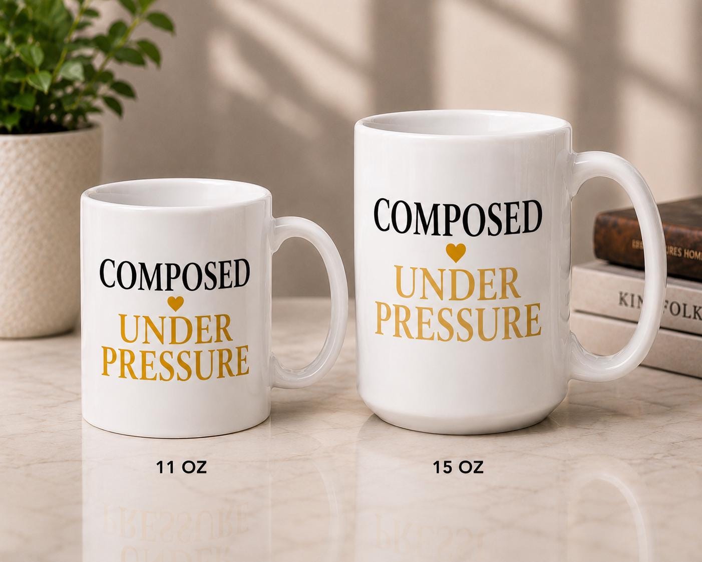 Composed Under Pressure Mug – Nurse Healthcare Worker Coffee Cup