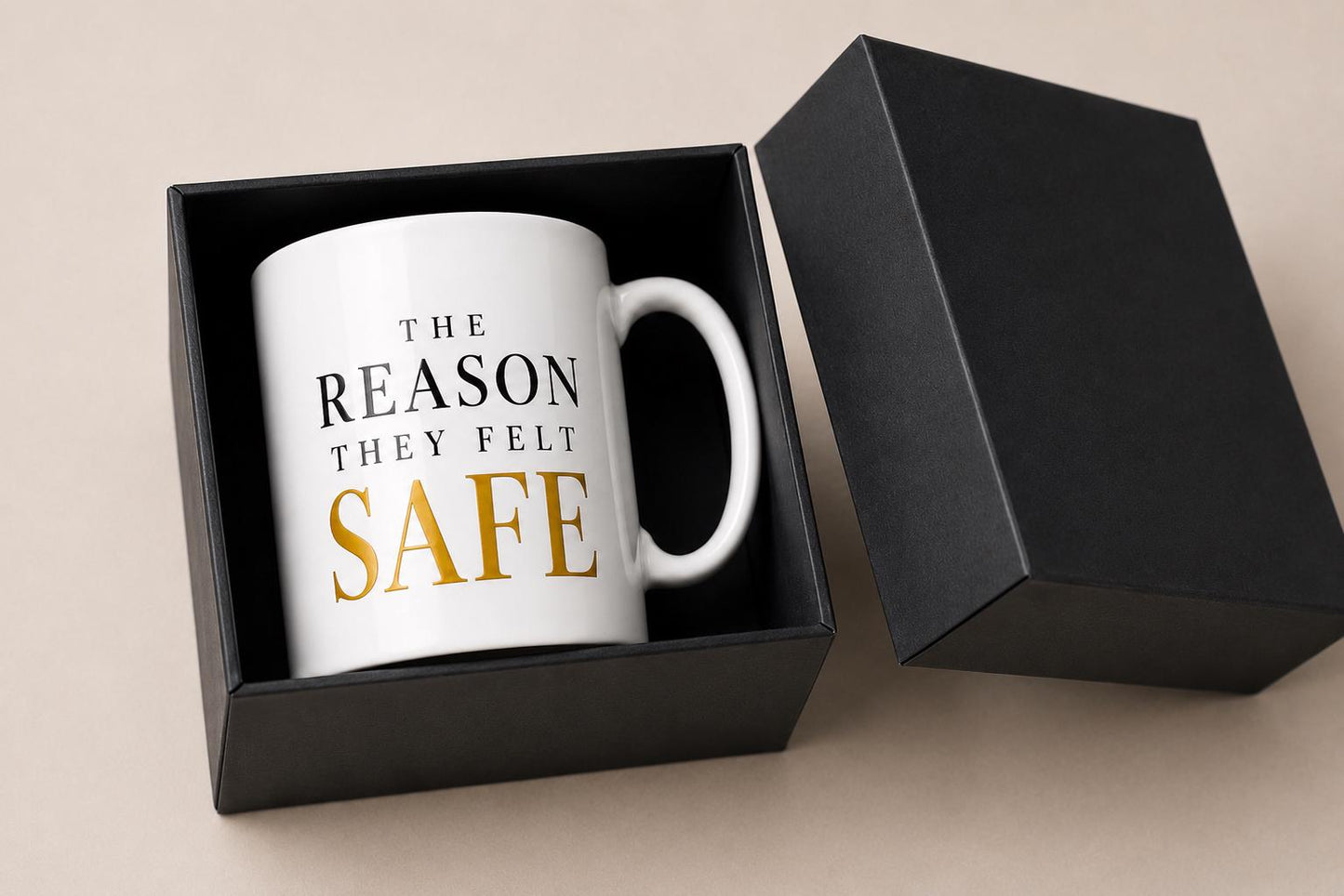 Ceramic Coffee Mug for Nurse, Medical Assistant Appreciation Gift, Thank You Gift, Hospital Team Recognition | The Reason They Felt Safe