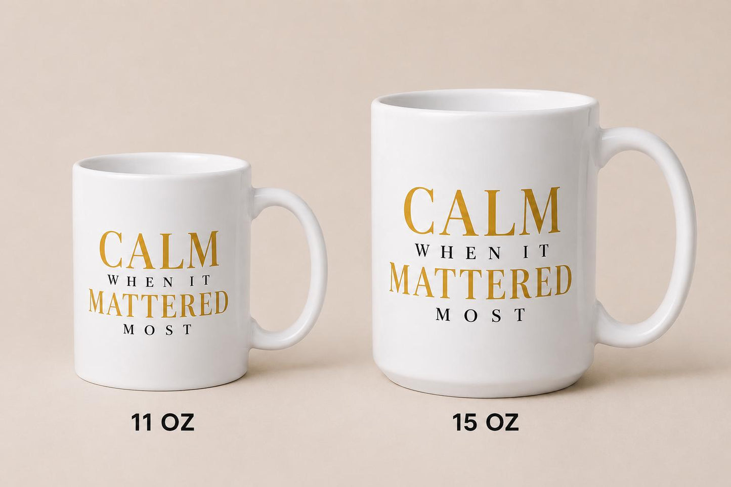 Ceramic Coffee Mug for Nurse, Medical Assistant Appreciation Gift, Coworker Thank You Gift, Hospital Team Gift | Calm When It Matters Most