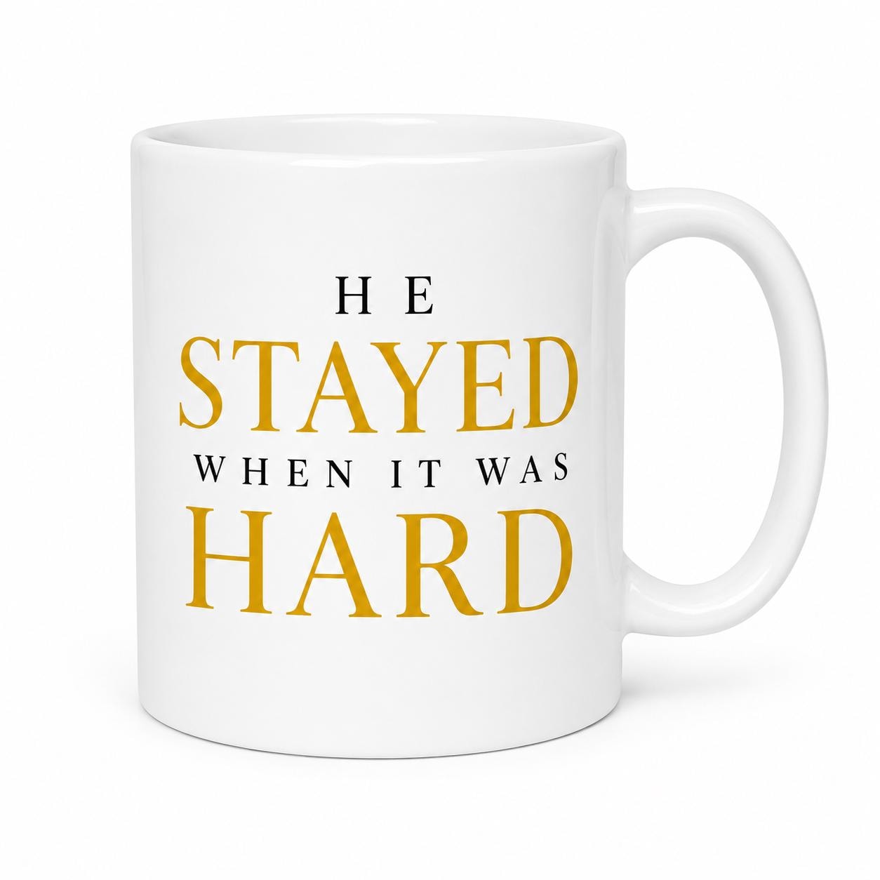 Nurse Gift | He Stayed When It Was Hard Mug | Coworker Gift | Retirement Gift | Nurse Retirement Gift | Appreciation Gift |Assistant Gift