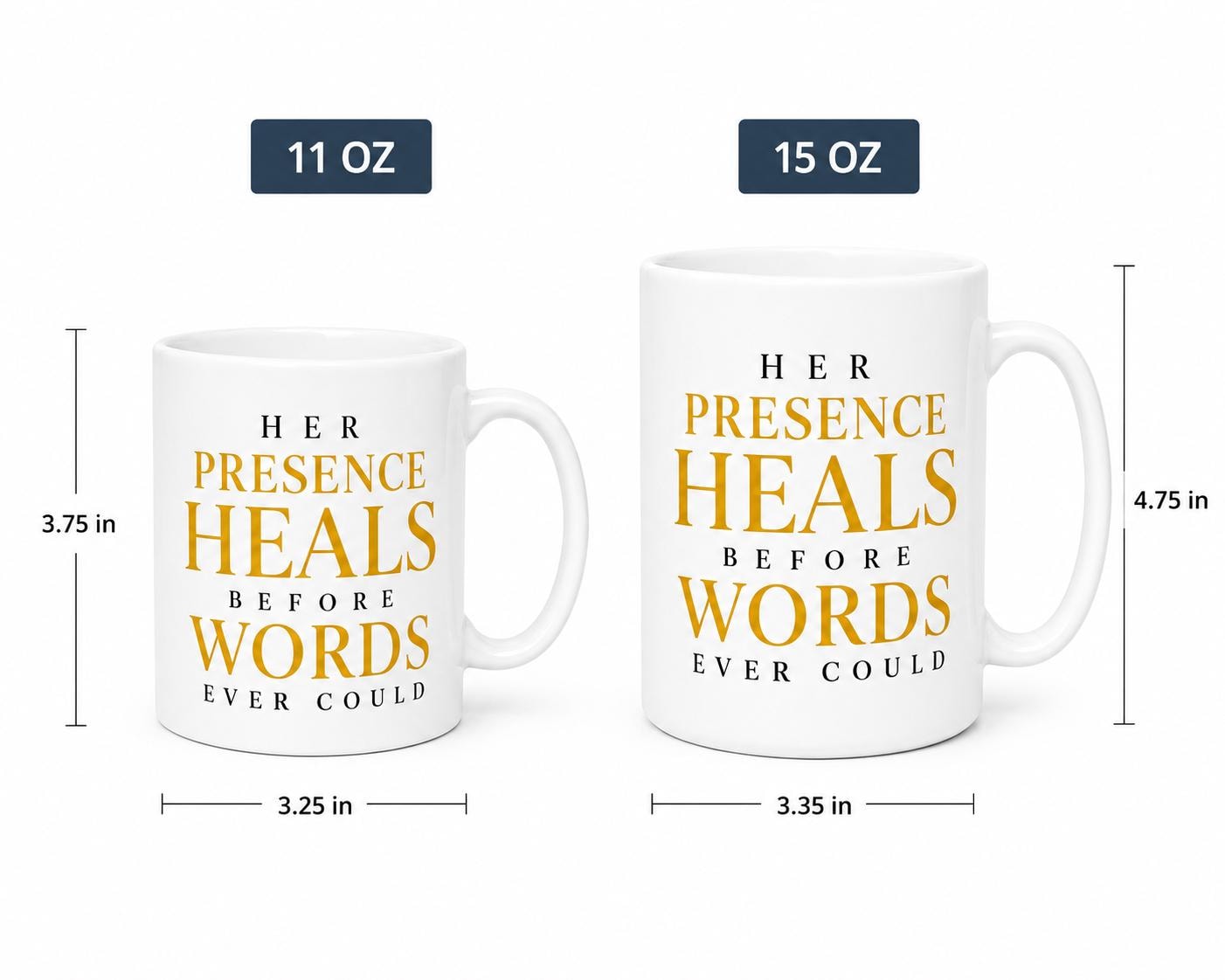 Nurse Gift | Her Presence Heals Before Words Ever Could Mug | Coworker Gift | Retirement Gift | Nurse Retirement Gift | Appreciation Gift