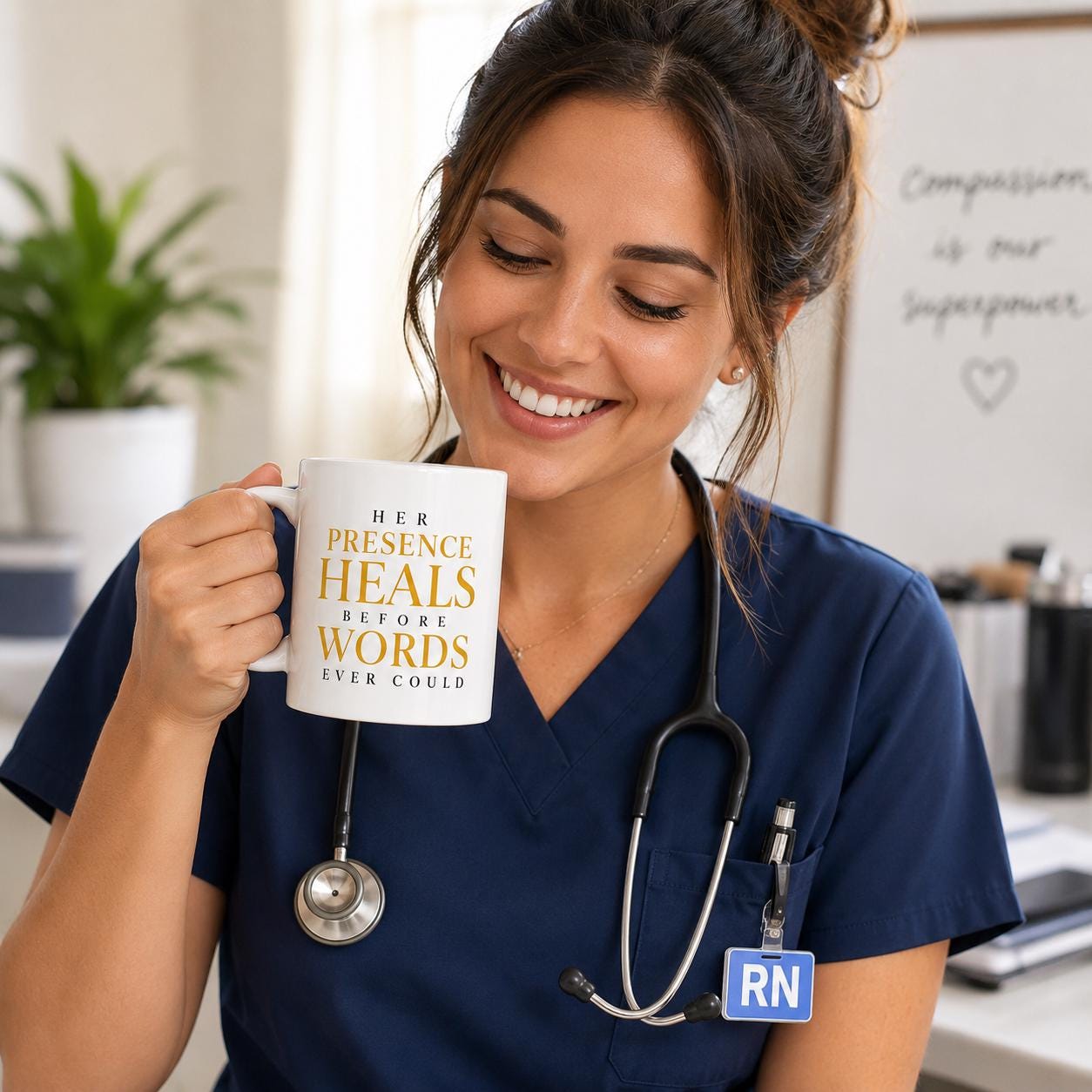 Nurse Gift | Her Presence Heals Before Words Ever Could Mug | Coworker Gift | Retirement Gift | Nurse Retirement Gift | Appreciation Gift