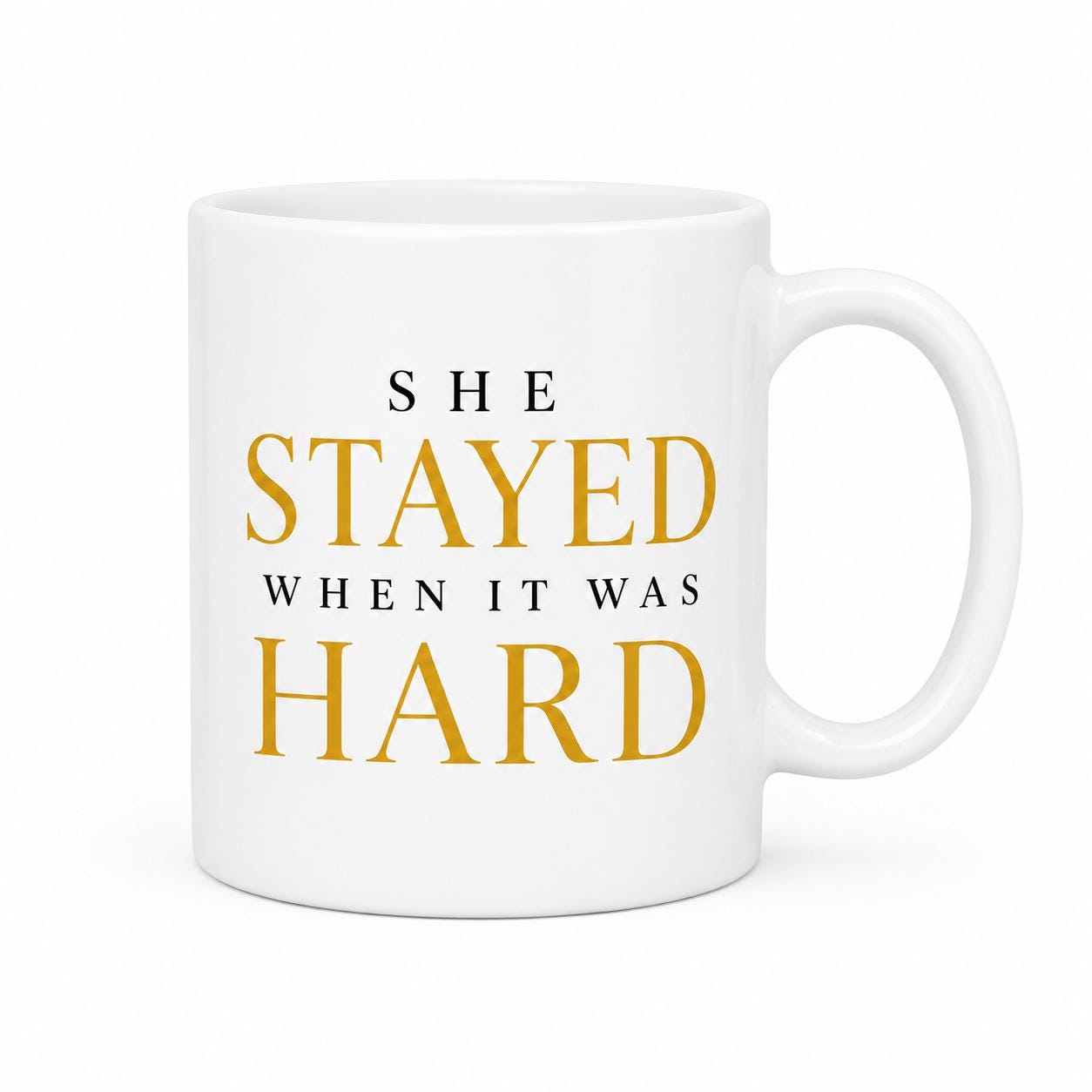 Nurse Gift, Gift,  She Stayed When It Was Hard Mug, Coworker Gift,  Retirement Gift,  Appreciation Gift ,  Medical Assistant Gift