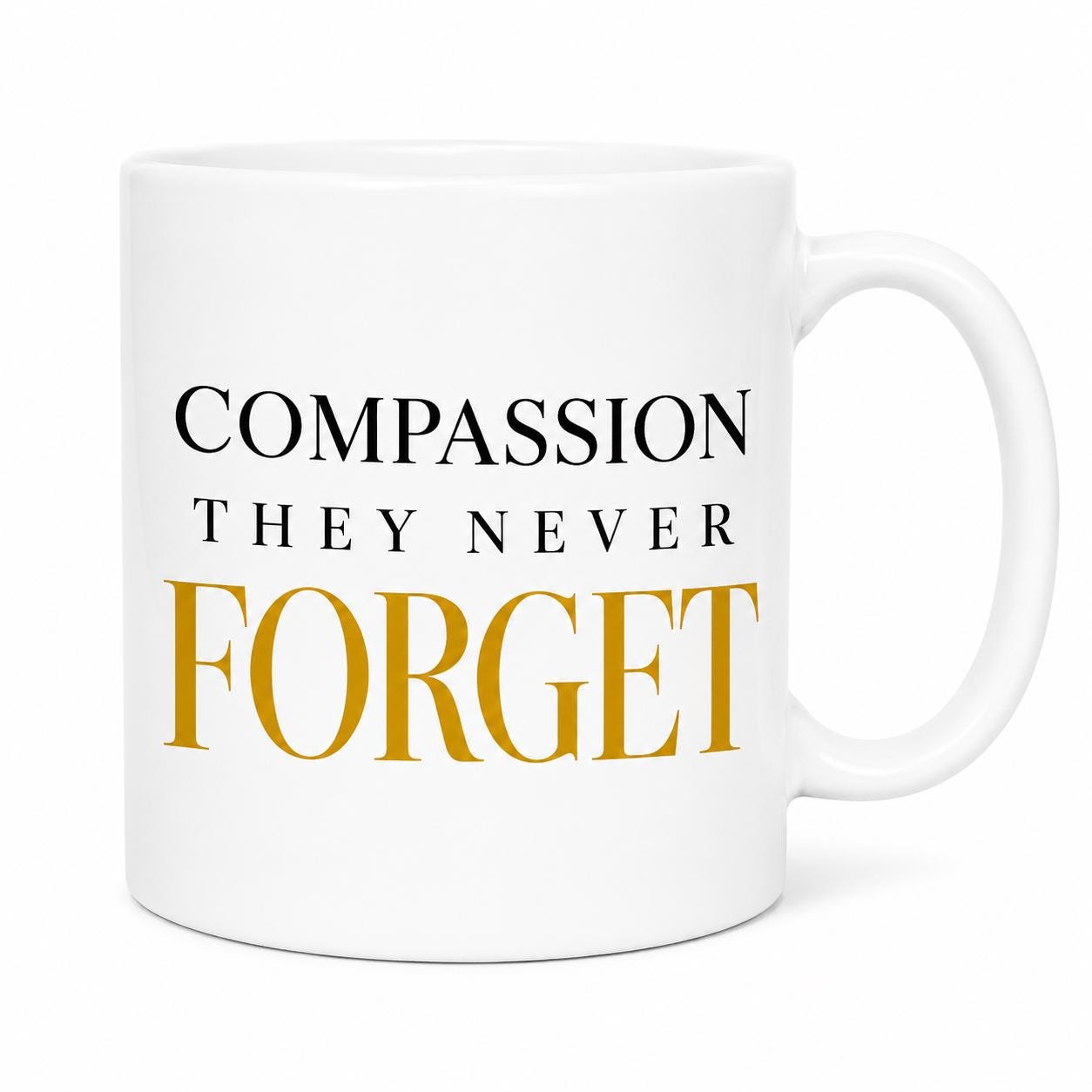 Ceramic Coffee Mug for Nurse, Medical Assistant Appreciation Gift, Coworker farewell, Healthcare Hero Gift | Compassion They Never Forget