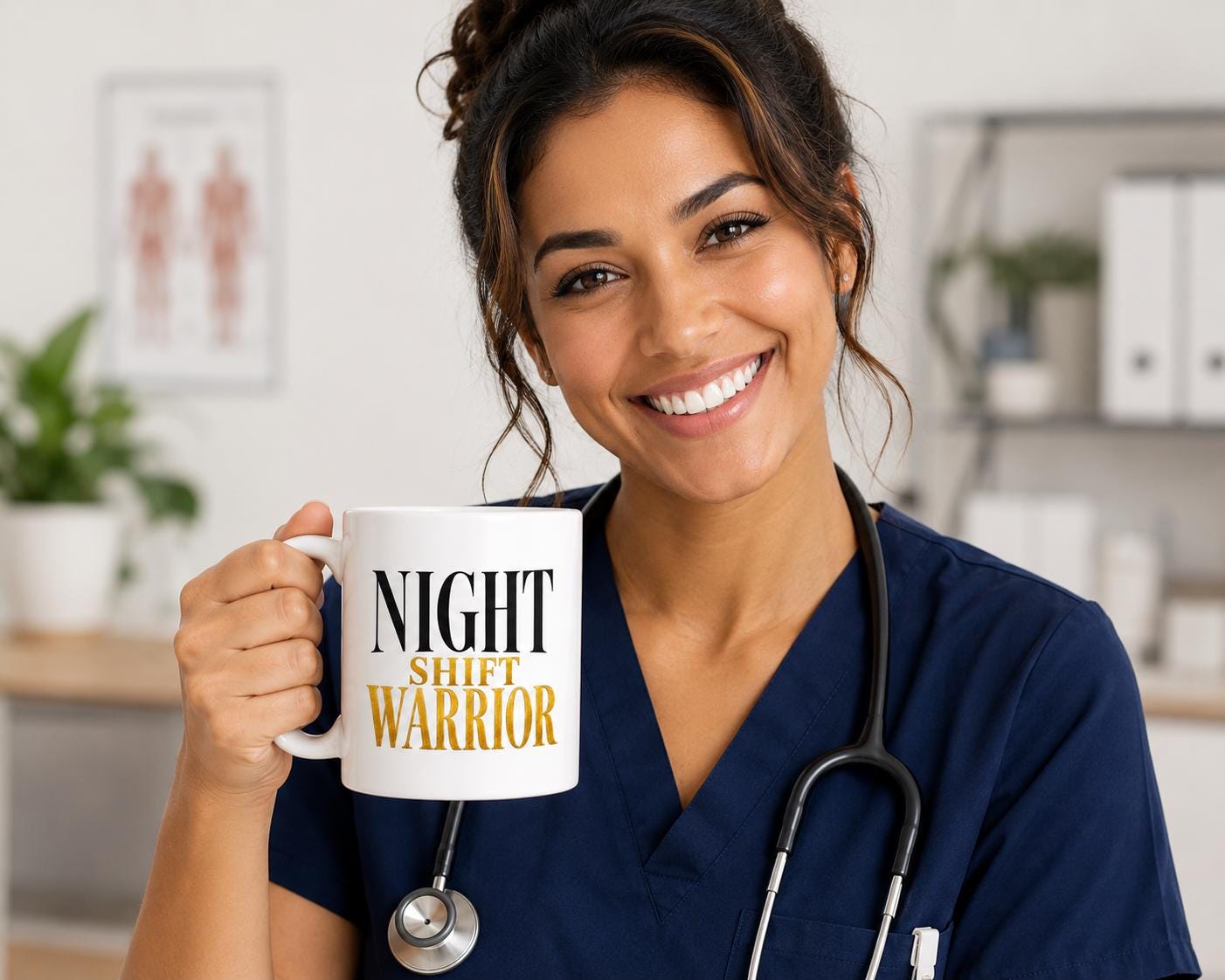 Night Shift Warrior Mug – Nurse Gift – Night Shift Nurse Coffee Mug – RN NP CNA Gift – Healthcare Worker Mug – Hospital Night Shift Cup