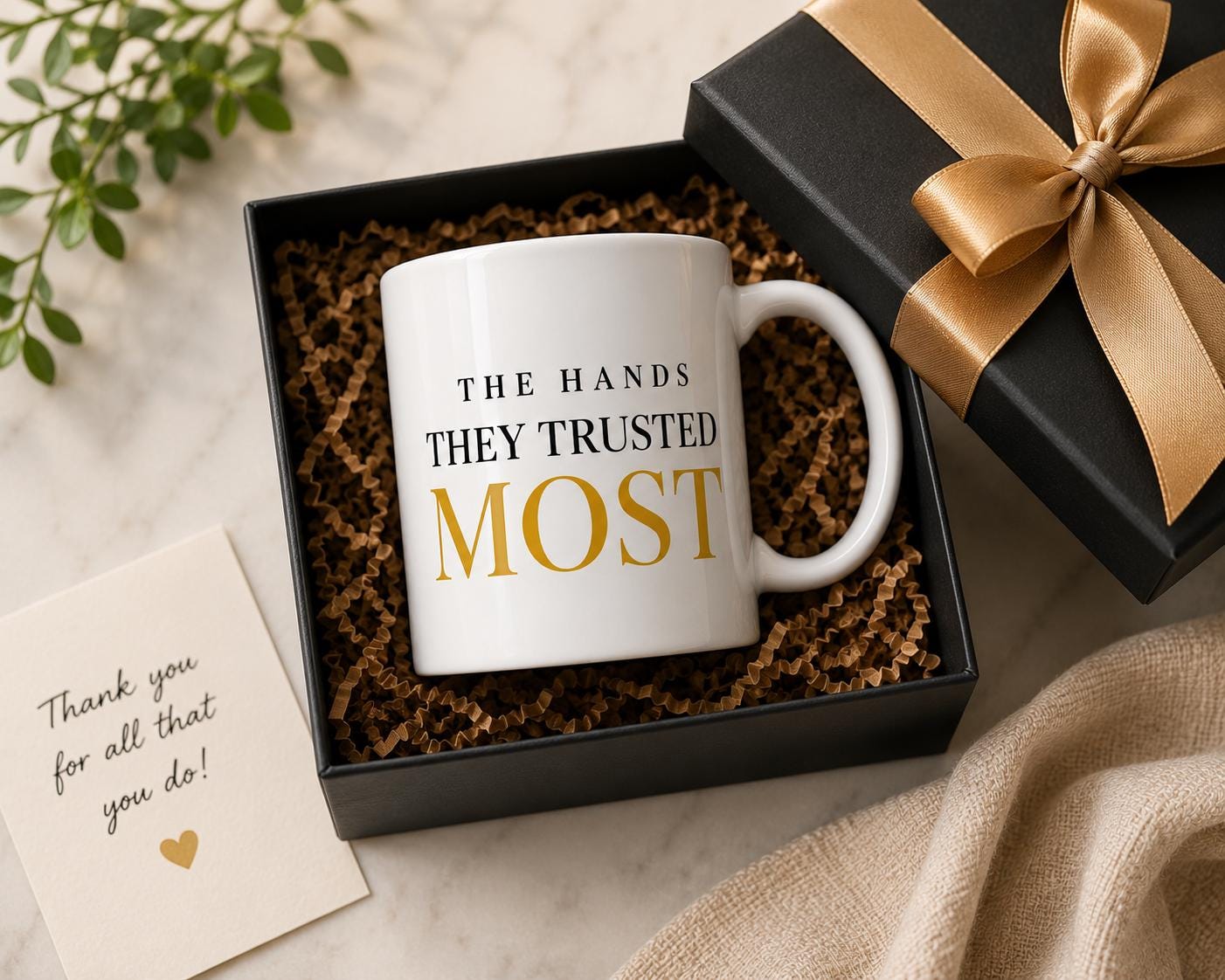 Nurse Gift, Nurse Appreciation Gift, The Hands They Trusted Most Mug, Healthcare Worker Gift, Thank You Nurse Gift, Coworker Gift