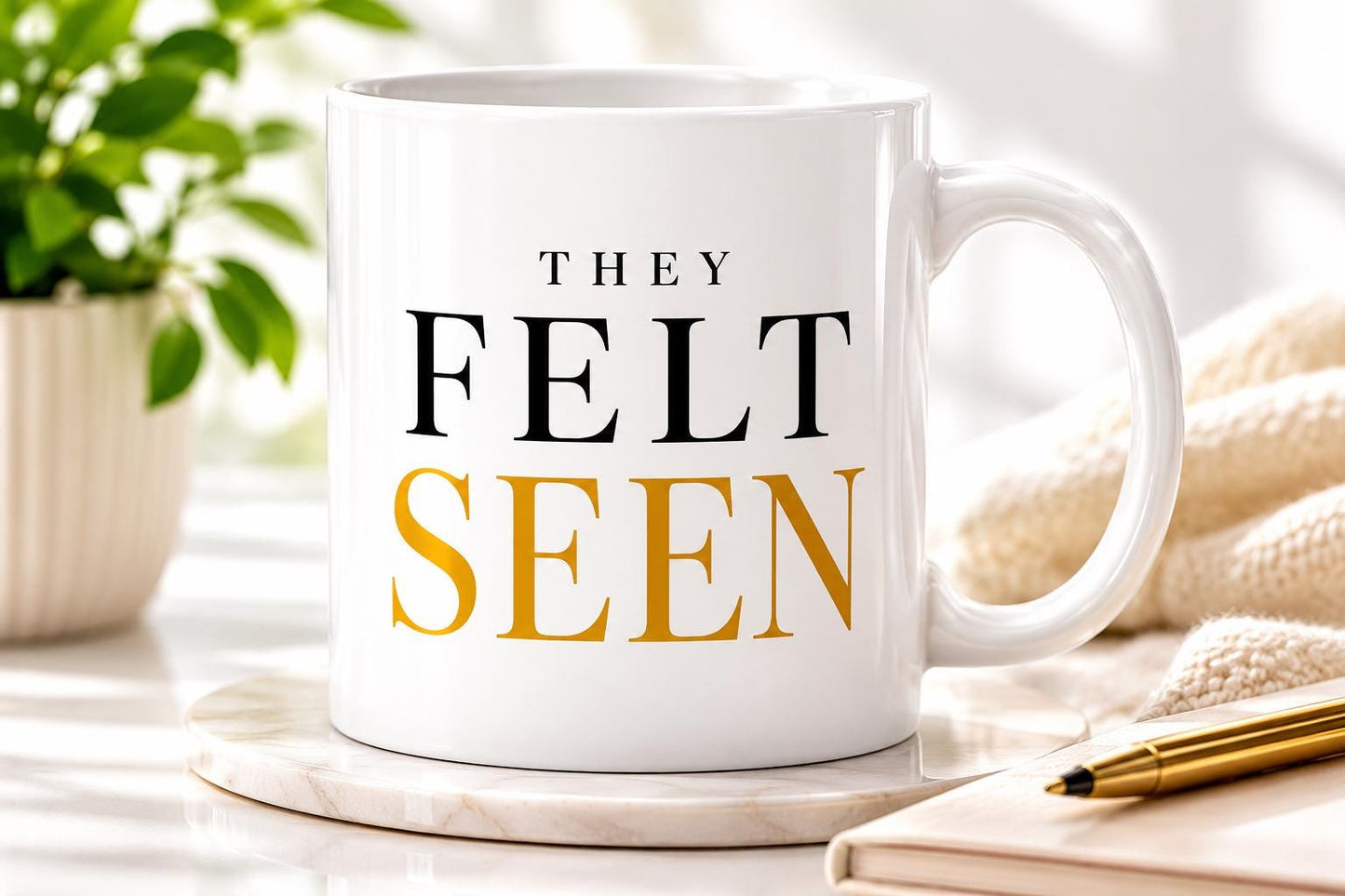 Nurse Gift, Nurse Appreciation Gift, They Felt Seen Mug, Healthcare Worker Gift, Thank You Nurse Gift, Coworker Gift