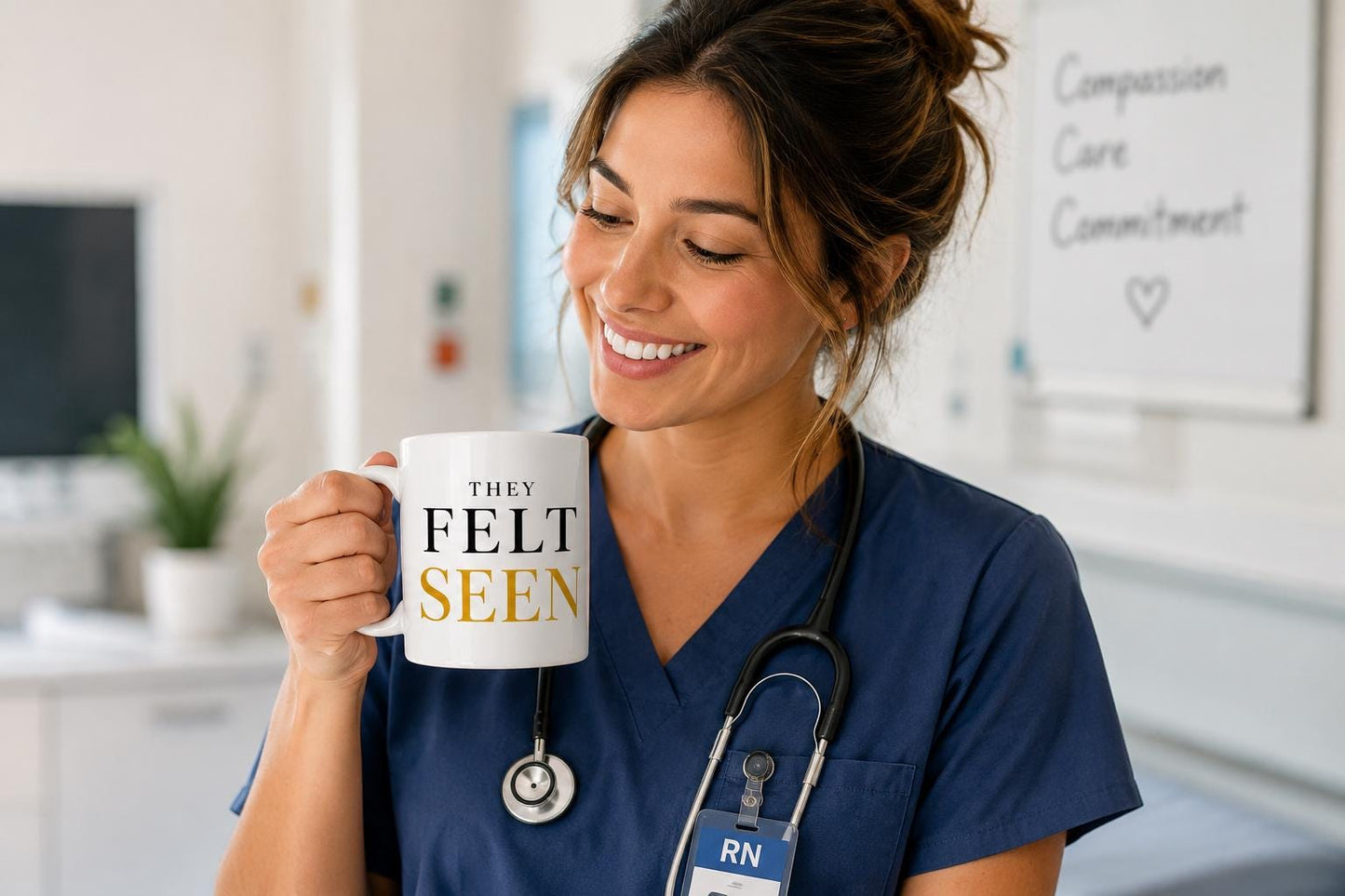 Nurse Gift, Nurse Appreciation Gift, They Felt Seen Mug, Healthcare Worker Gift, Thank You Nurse Gift, Coworker Gift