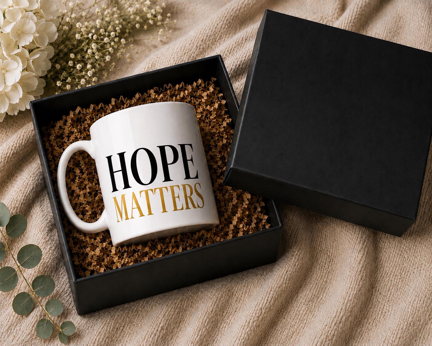 Hope Matters Mug – Nurse Gift – Healthcare Worker Coffee Mug – RN NP CNA Gift – Inspirational Healthcare Mug – Encouragement Gift
