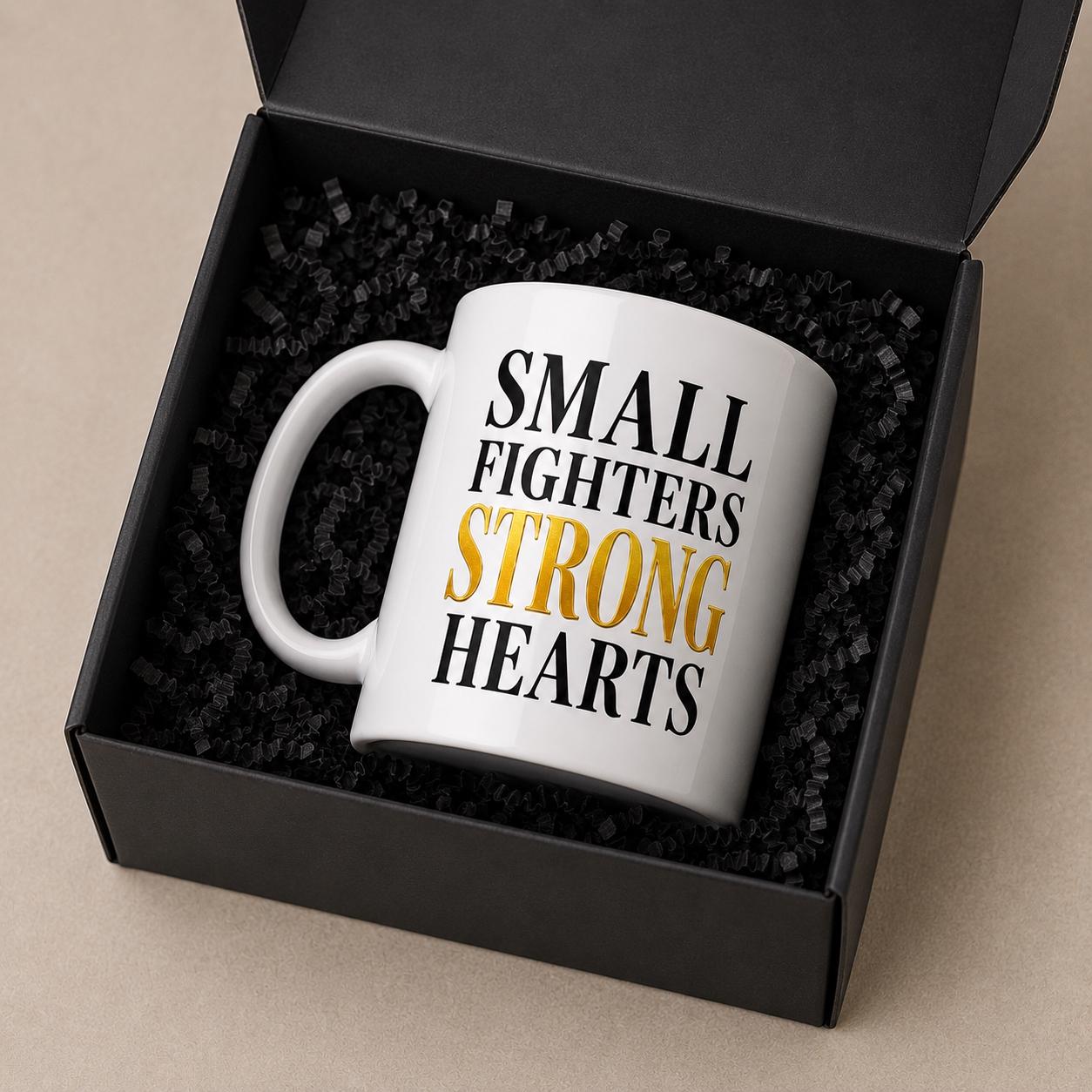 Small Fighters Strong Hearts Mug.Pediatric Nurse Gift – Children's Hospital Nurse Mug.Pediatric Healthcare Worker Coffee Mug.NICU Nurse Gift