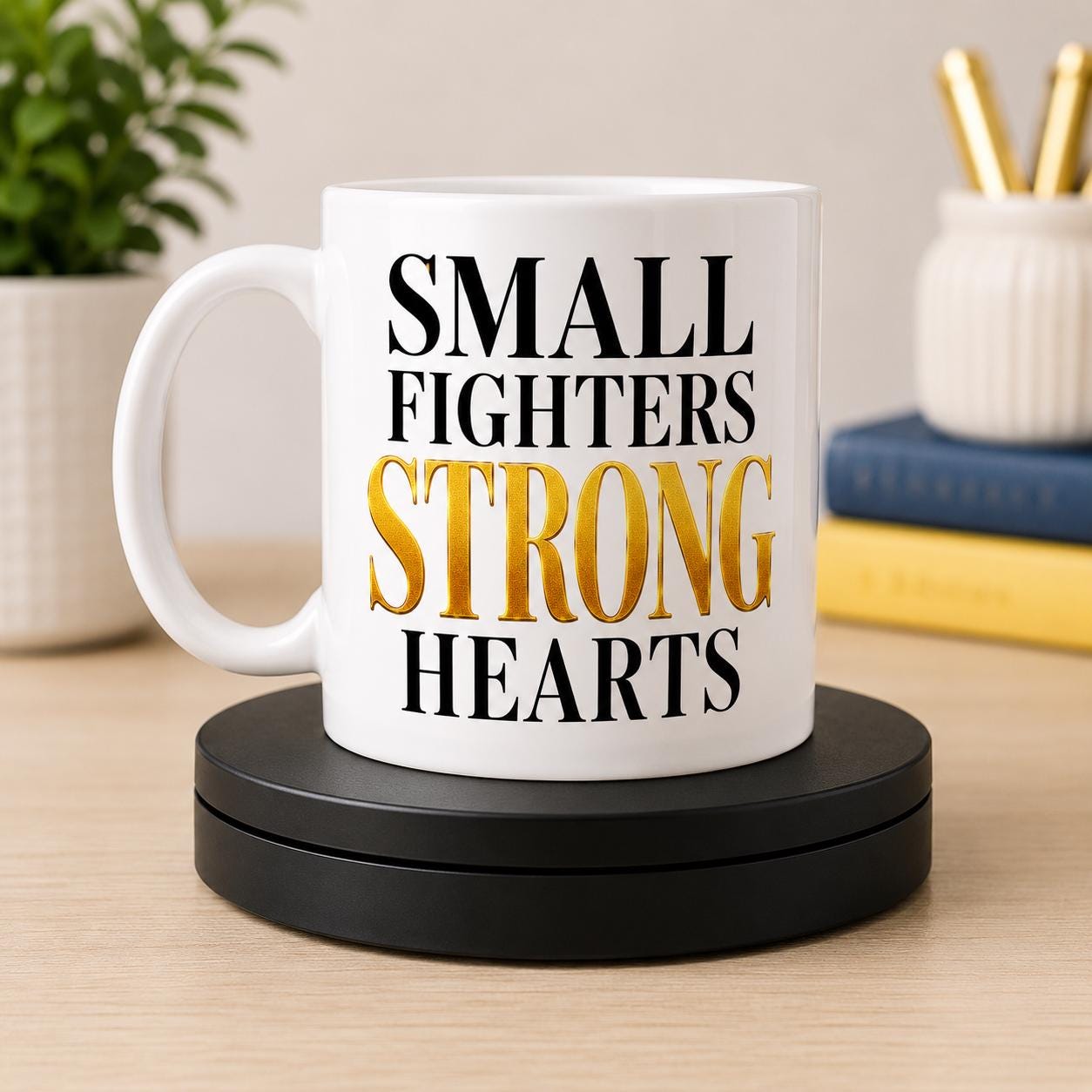 Small Fighters Strong Hearts Mug.Pediatric Nurse Gift – Children's Hospital Nurse Mug.Pediatric Healthcare Worker Coffee Mug.NICU Nurse Gift