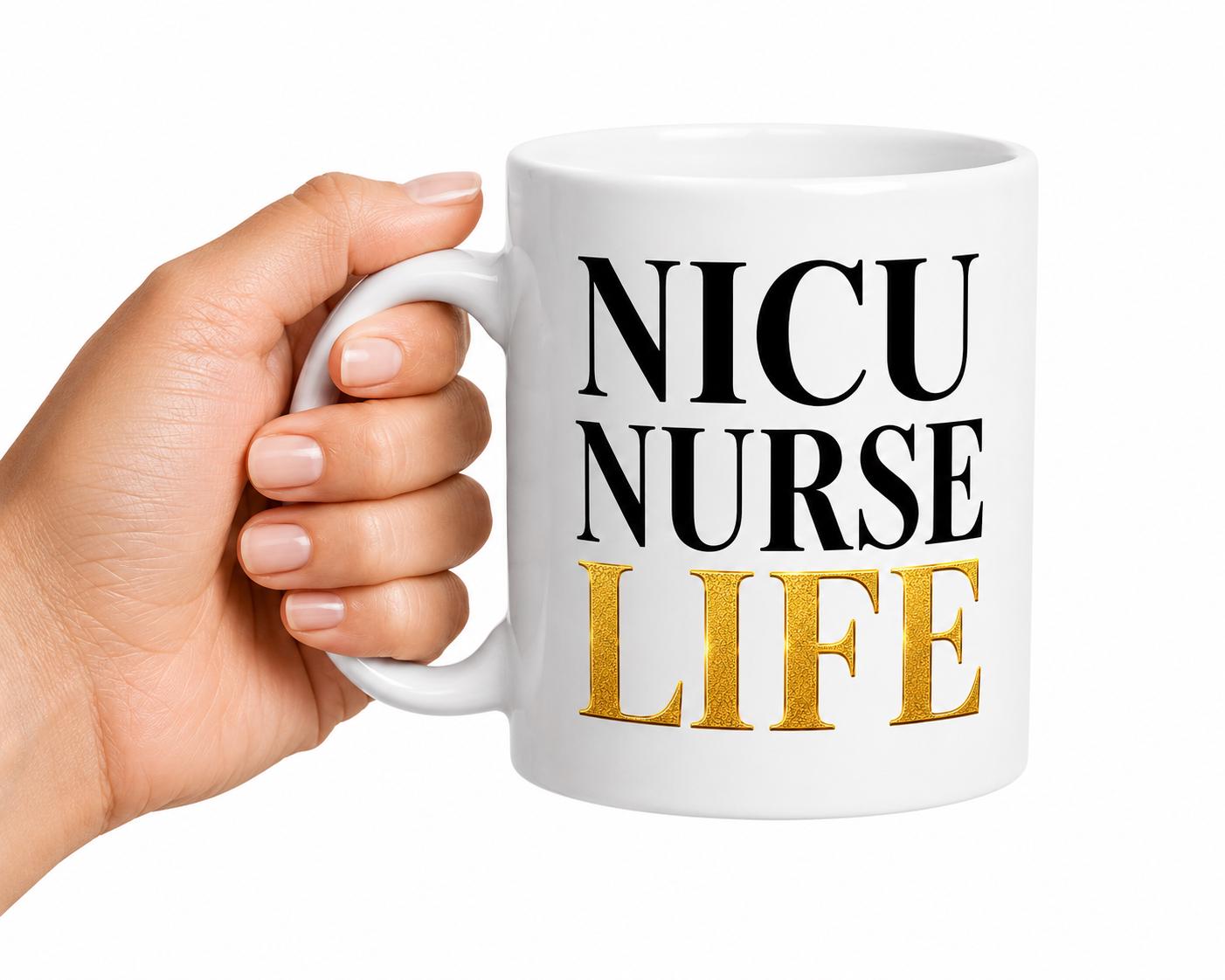 Ceramic Coffee Mug for NICU Nurse, Neonatal Nurse Appreciation Gift, Coworker Thank You Gift, NICU Team Gift | NICU Nurse Life
