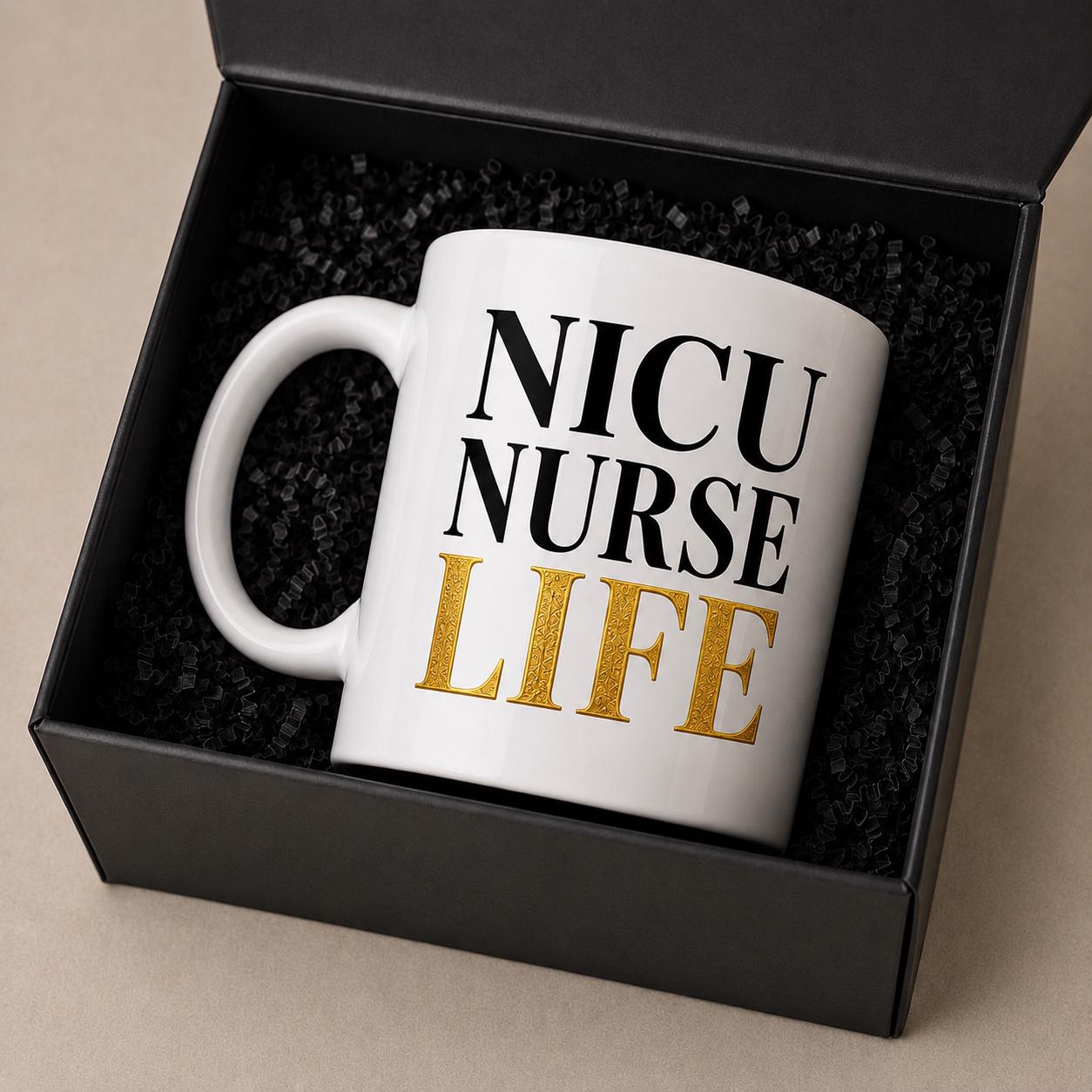 Ceramic Coffee Mug for NICU Nurse, Neonatal Nurse Appreciation Gift, Coworker Thank You Gift, NICU Team Gift | NICU Nurse Life